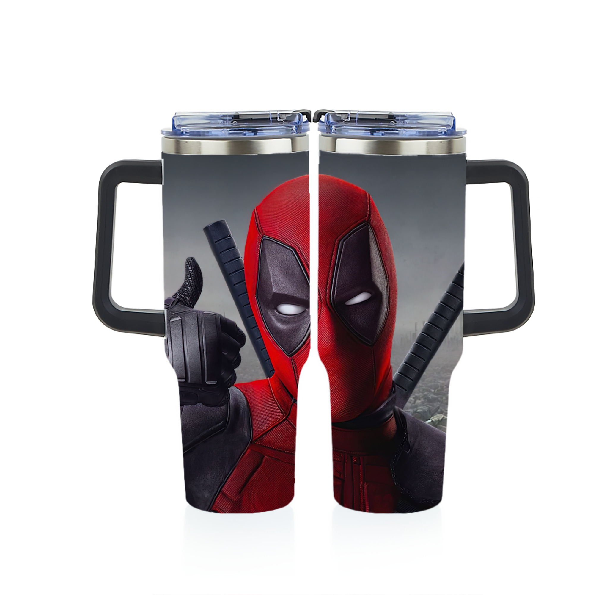（画像用） Deadpool デッドプール 1200ｍLフルプリント車用タンブラー
