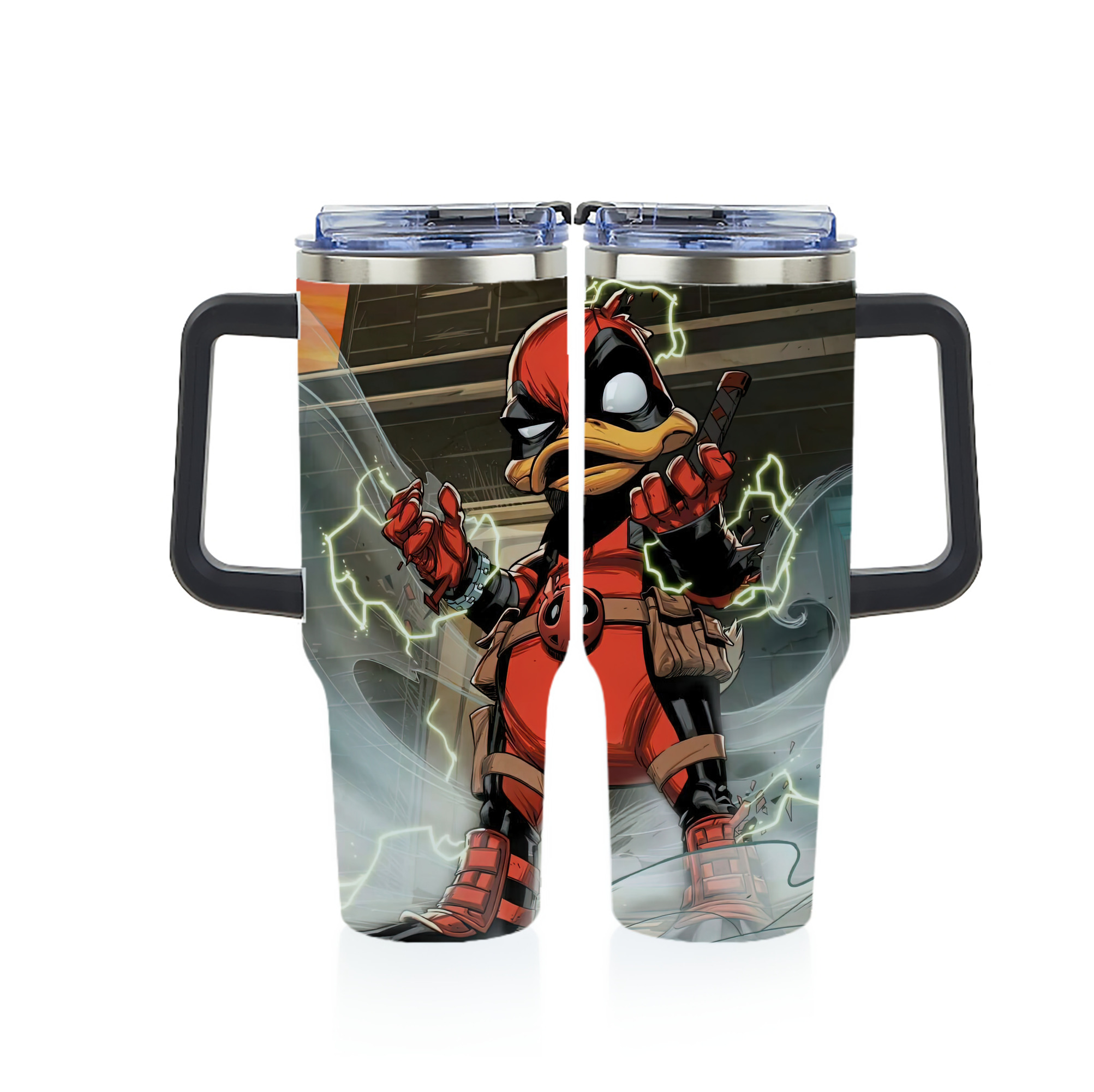 （画像用） Deadpool デッドプール 1200ｍLフルプリント車用タンブラー