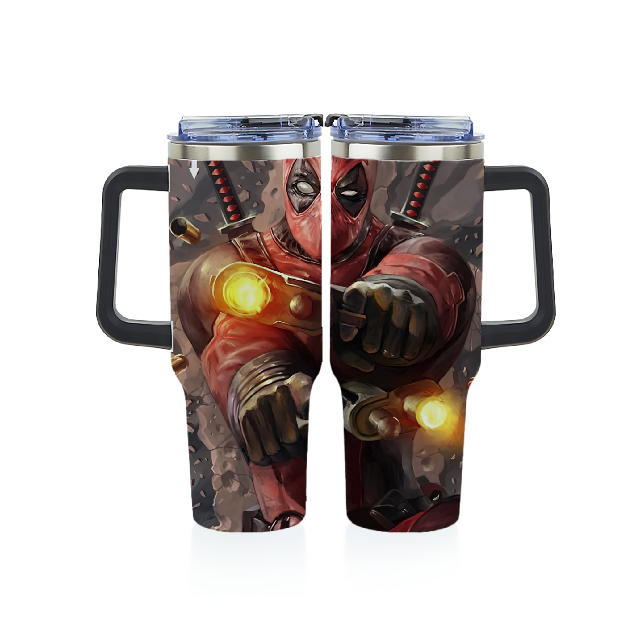 （画像用） Deadpool デッドプール 1200ｍLフルプリント車用タンブラー