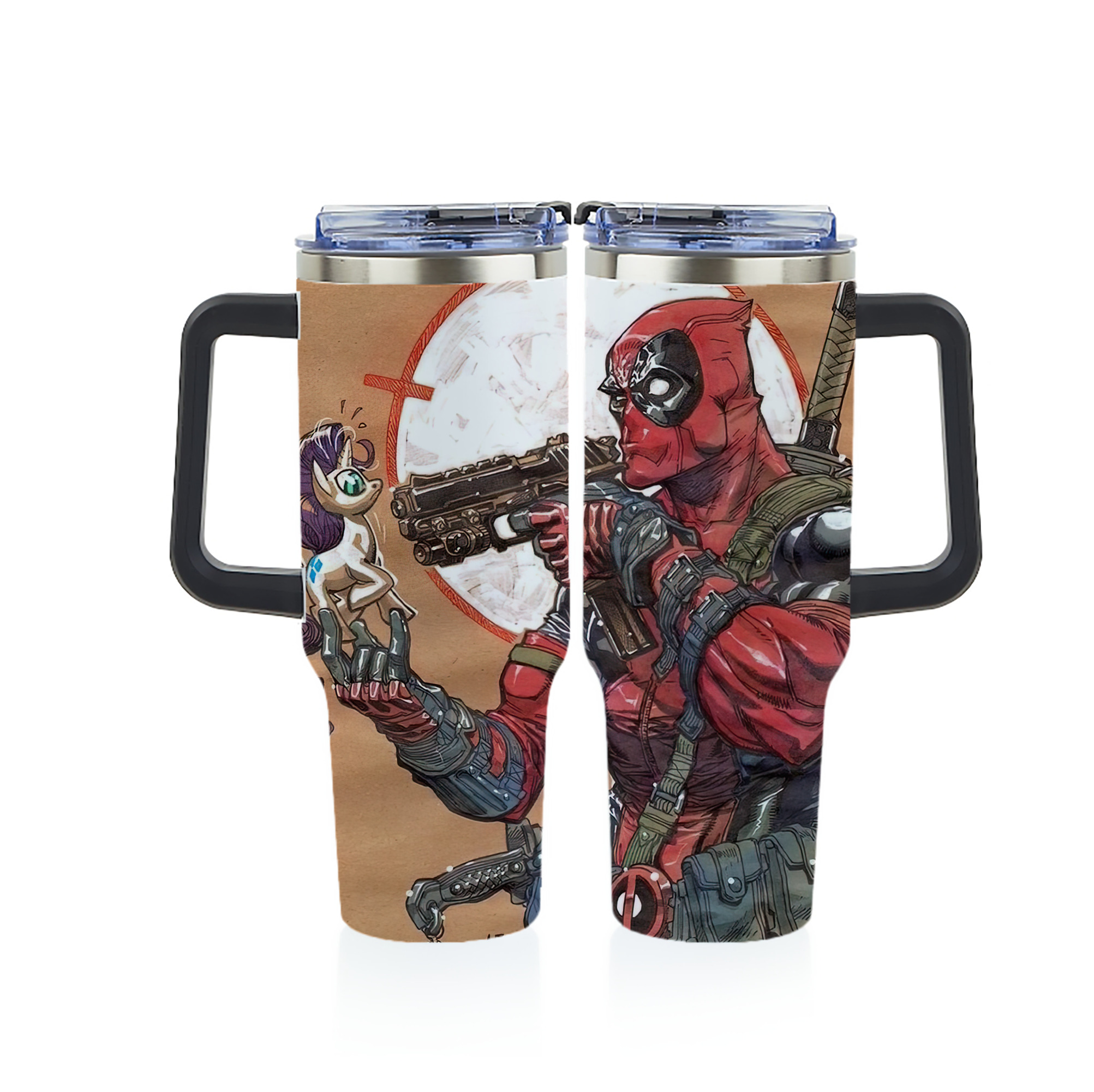 （画像用） Deadpool デッドプール 1200ｍLフルプリント車用タンブラー