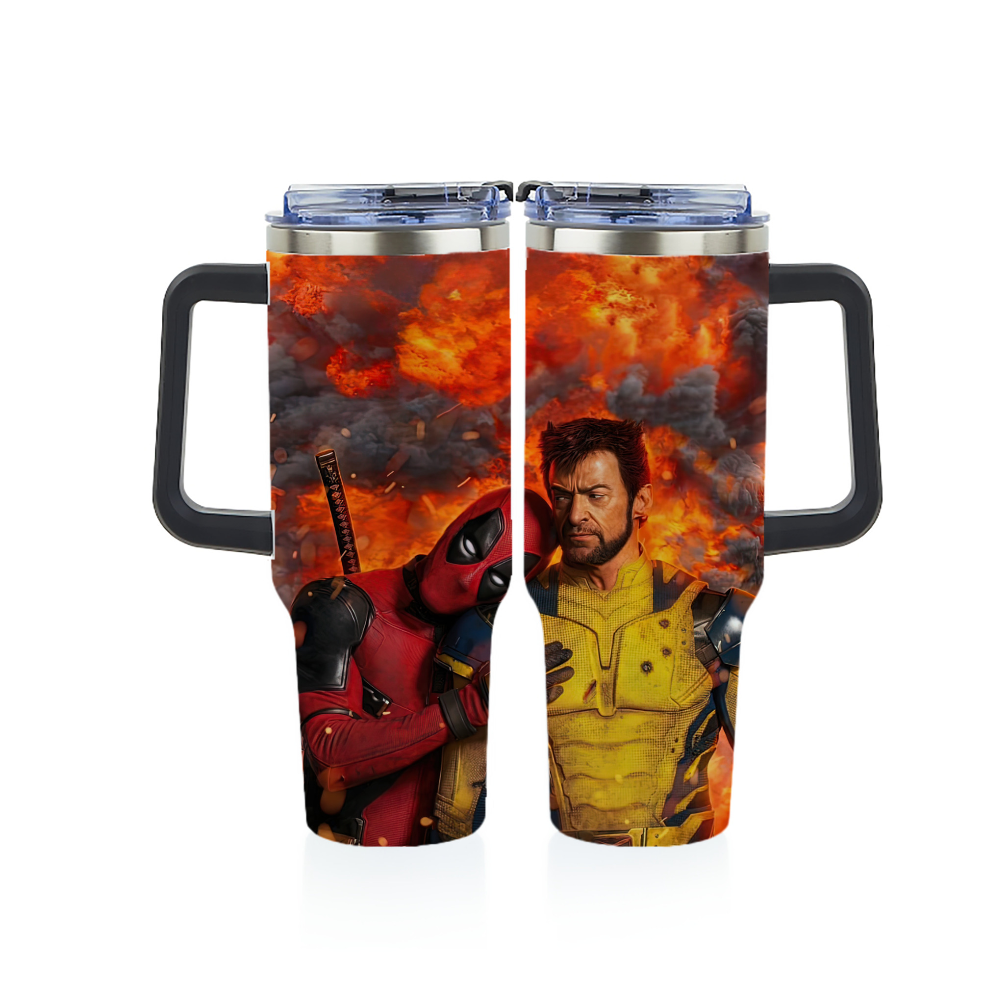 （画像用） Deadpool デッドプール 1200ｍLフルプリント車用タンブラー