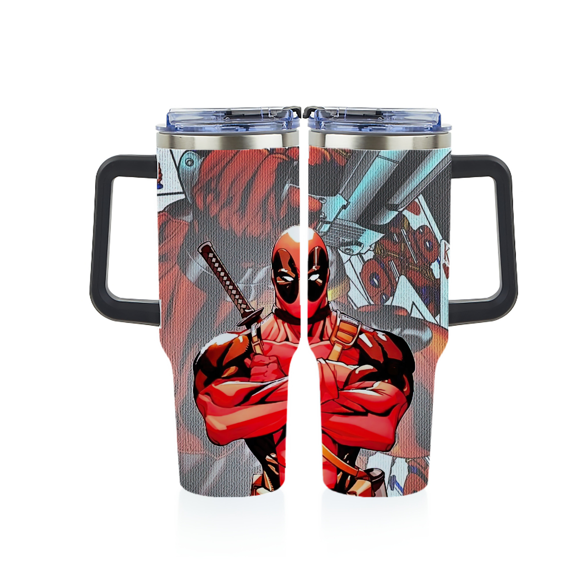（画像用） Deadpool デッドプール 1200ｍLフルプリント車用タンブラー