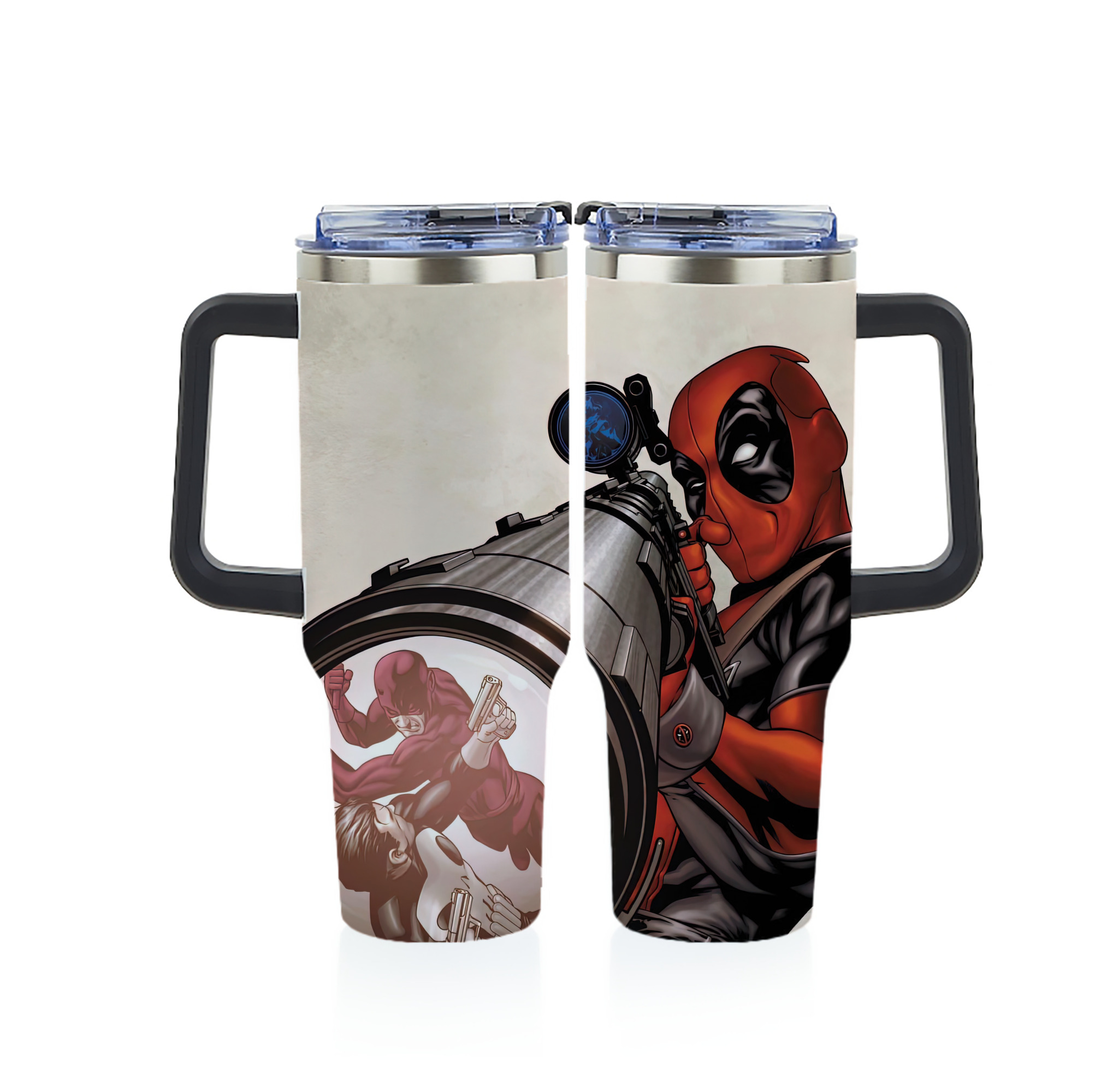 （画像用） Deadpool デッドプール 1200ｍLフルプリント車用タンブラー