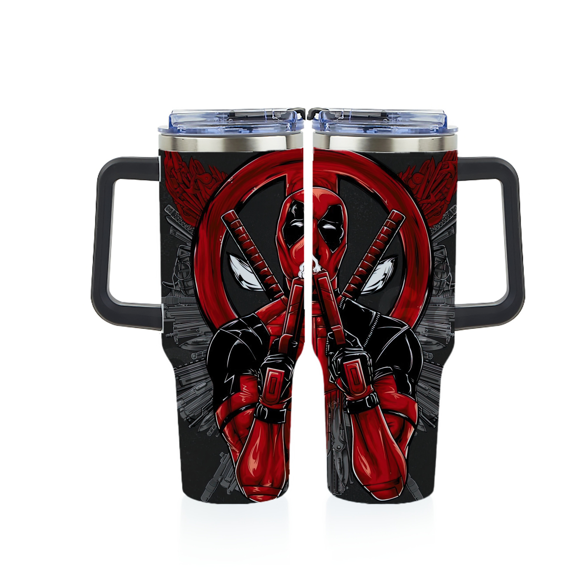 （画像用） Deadpool デッドプール 1200ｍLフルプリント車用タンブラー