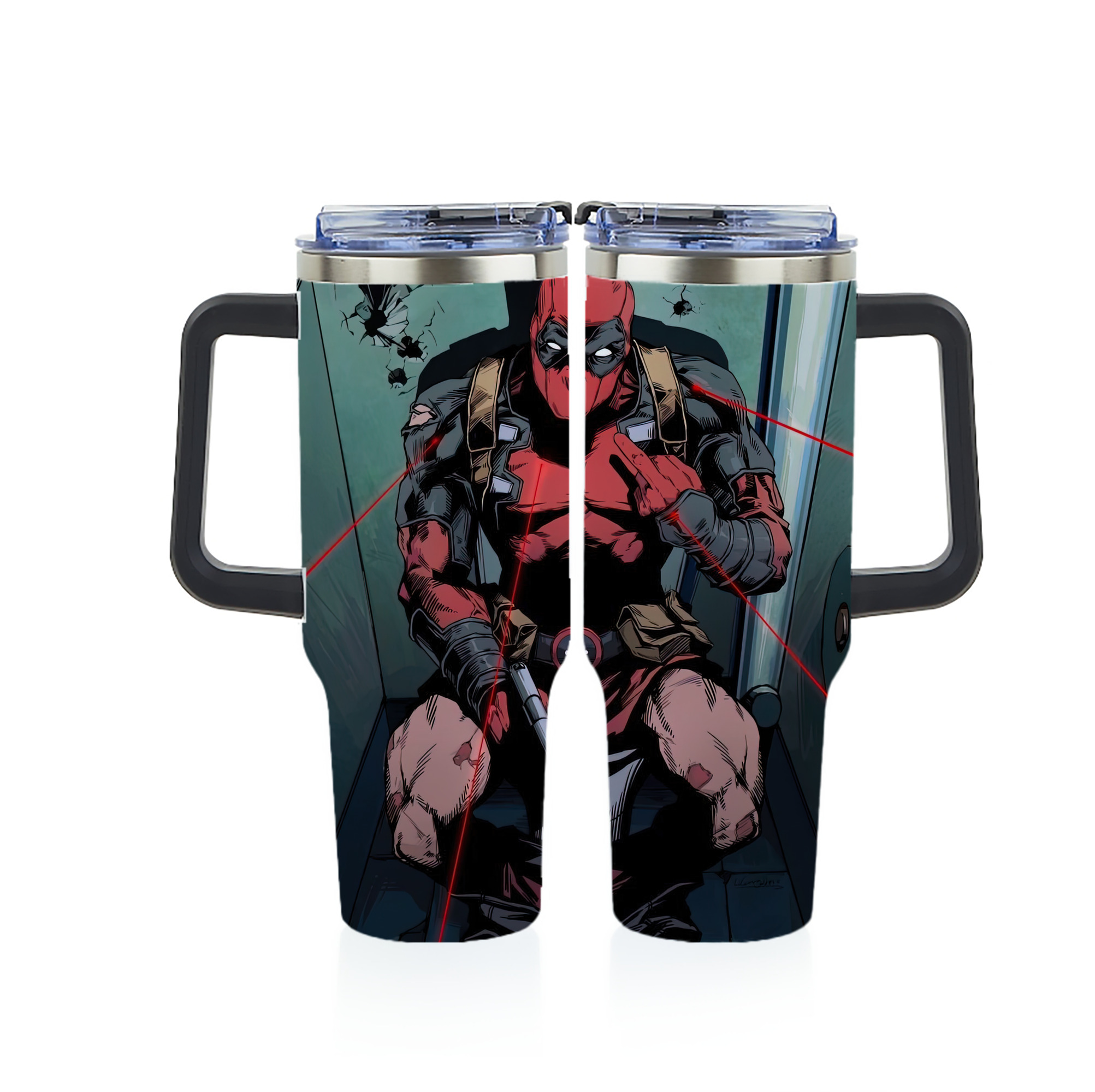 （画像用） Deadpool デッドプール 1200ｍLフルプリント車用タンブラー
