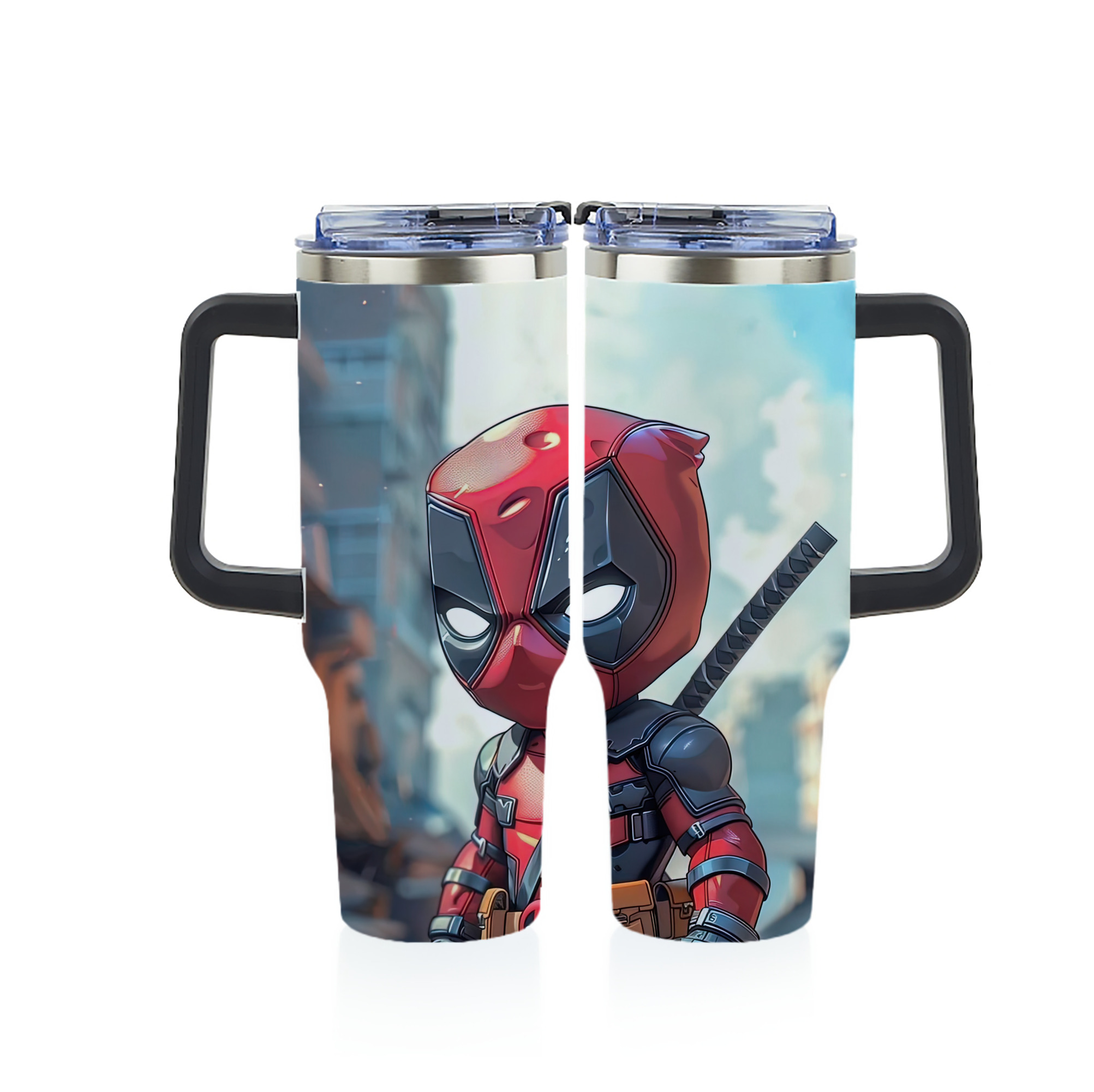 （画像用） Deadpool デッドプール 1200ｍLフルプリント車用タンブラー