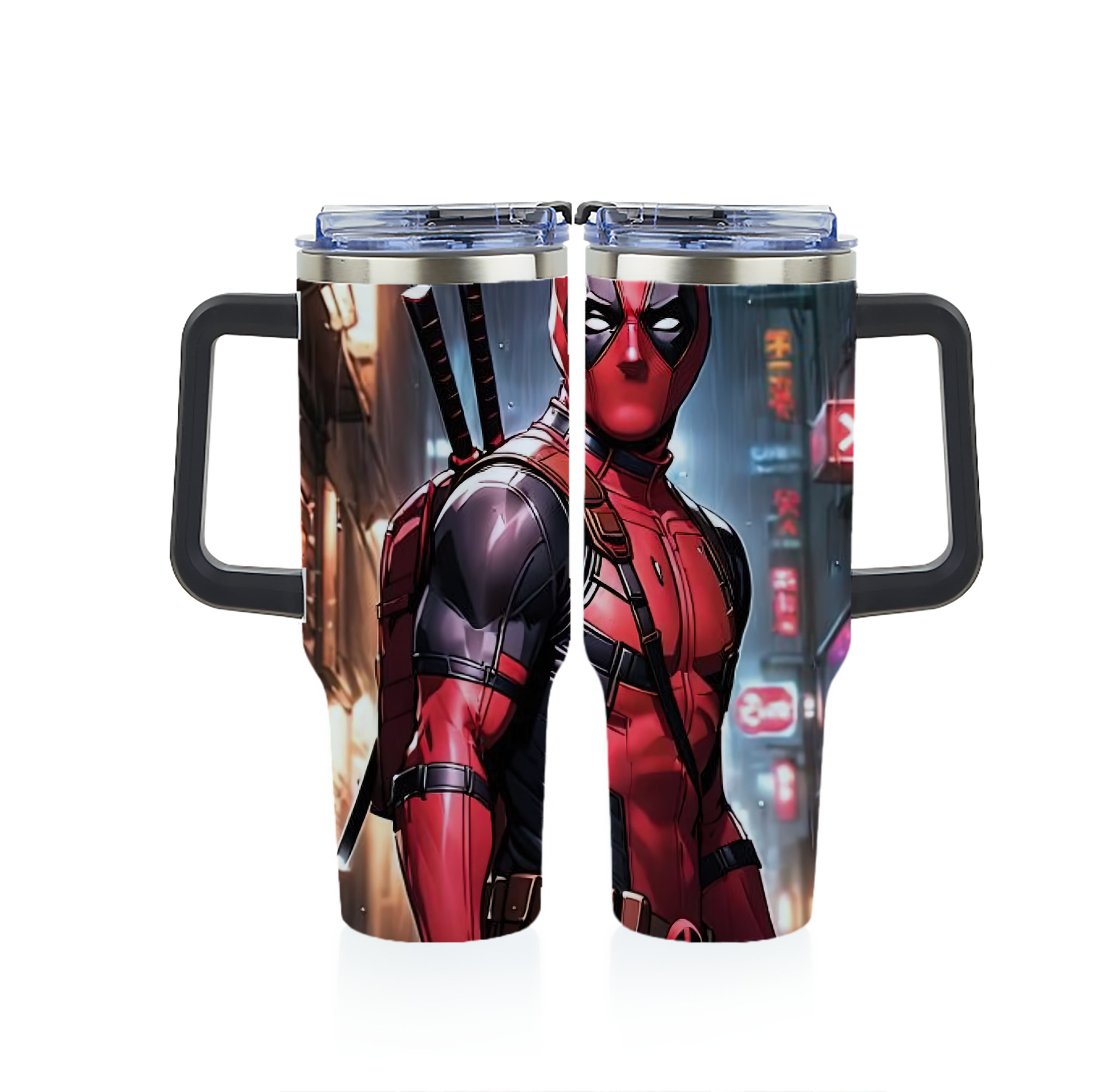 （画像用） Deadpool デッドプール 1200ｍLフルプリント車用タンブラー