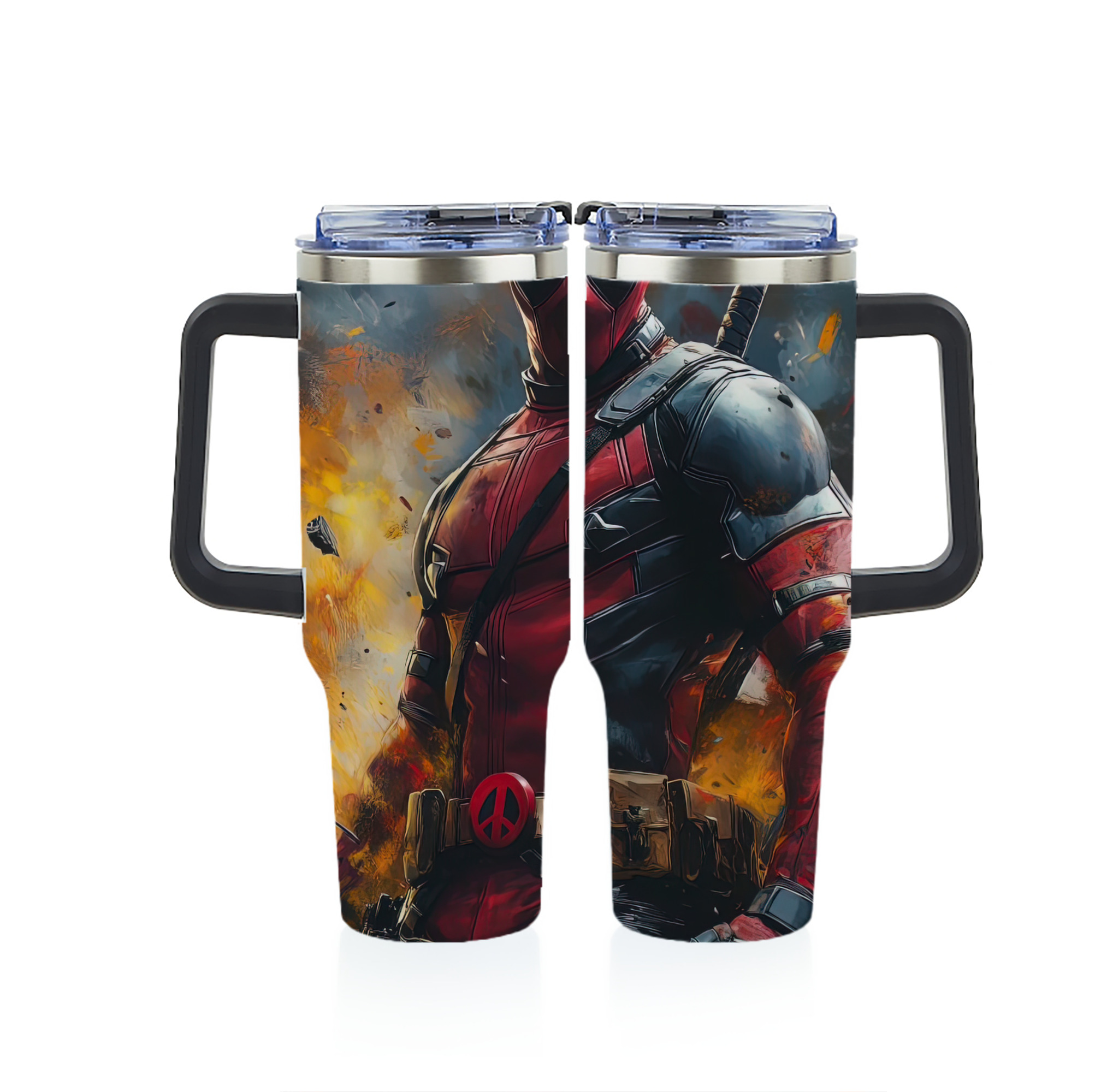 （画像用） Deadpool デッドプール 1200ｍLフルプリント車用タンブラー
