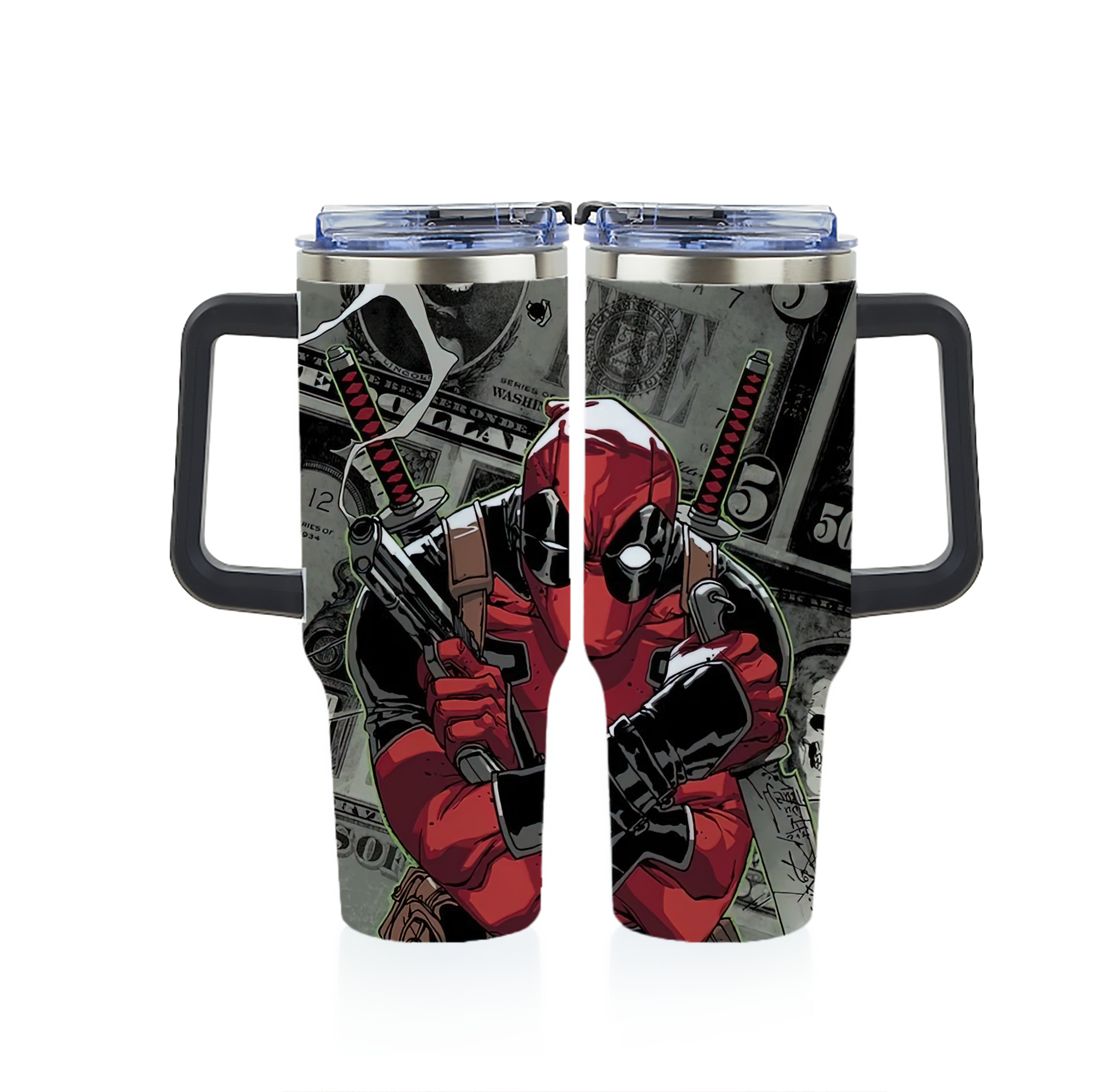 （画像用） Deadpool デッドプール 1200ｍLフルプリント車用タンブラー