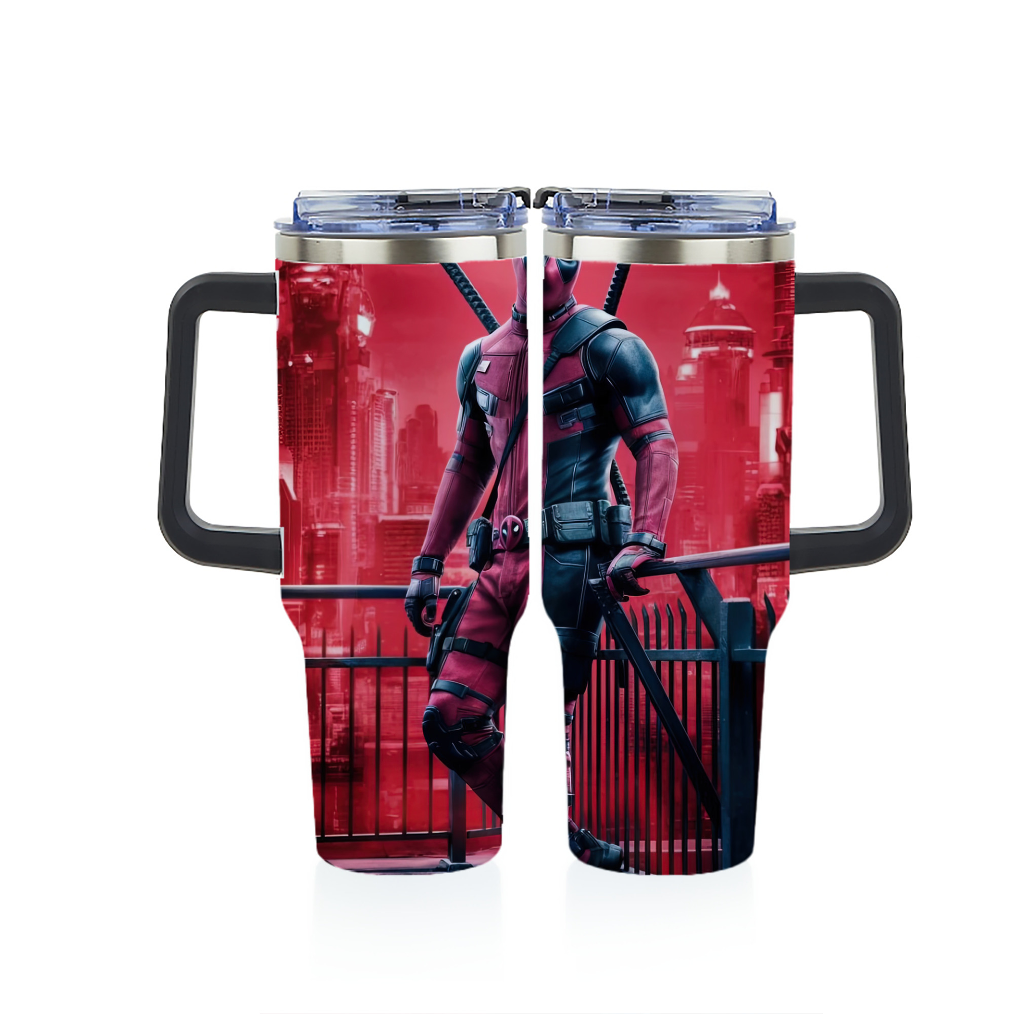 （画像用） Deadpool デッドプール 1200ｍLフルプリント車用タンブラー