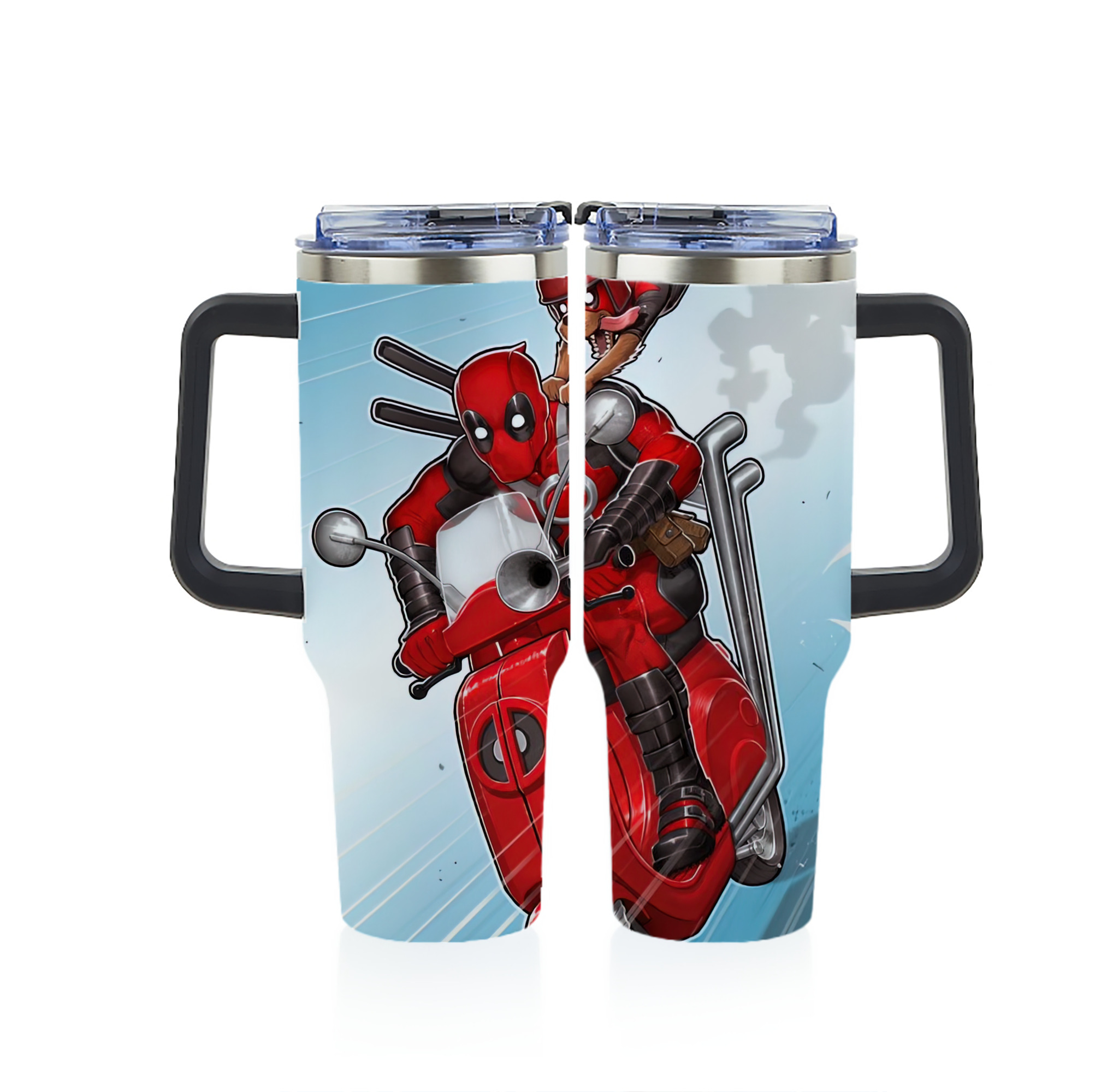 （画像用） Deadpool デッドプール 1200ｍLフルプリント車用タンブラー