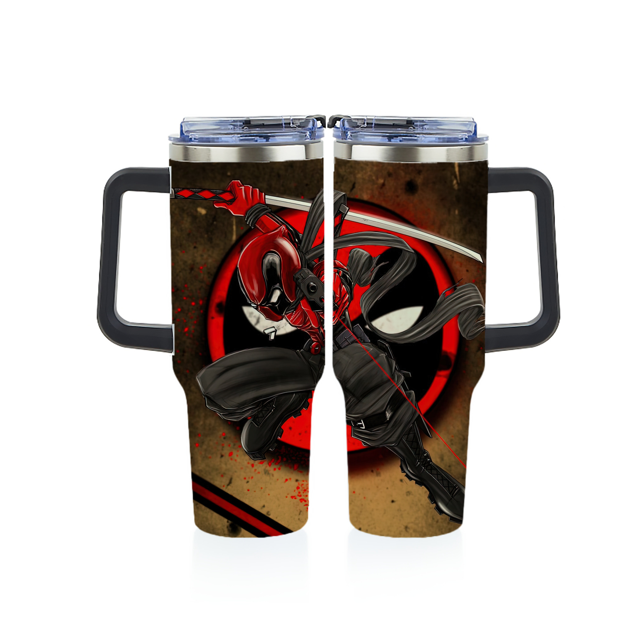 （画像用） Deadpool デッドプール 1200ｍLフルプリント車用タンブラー