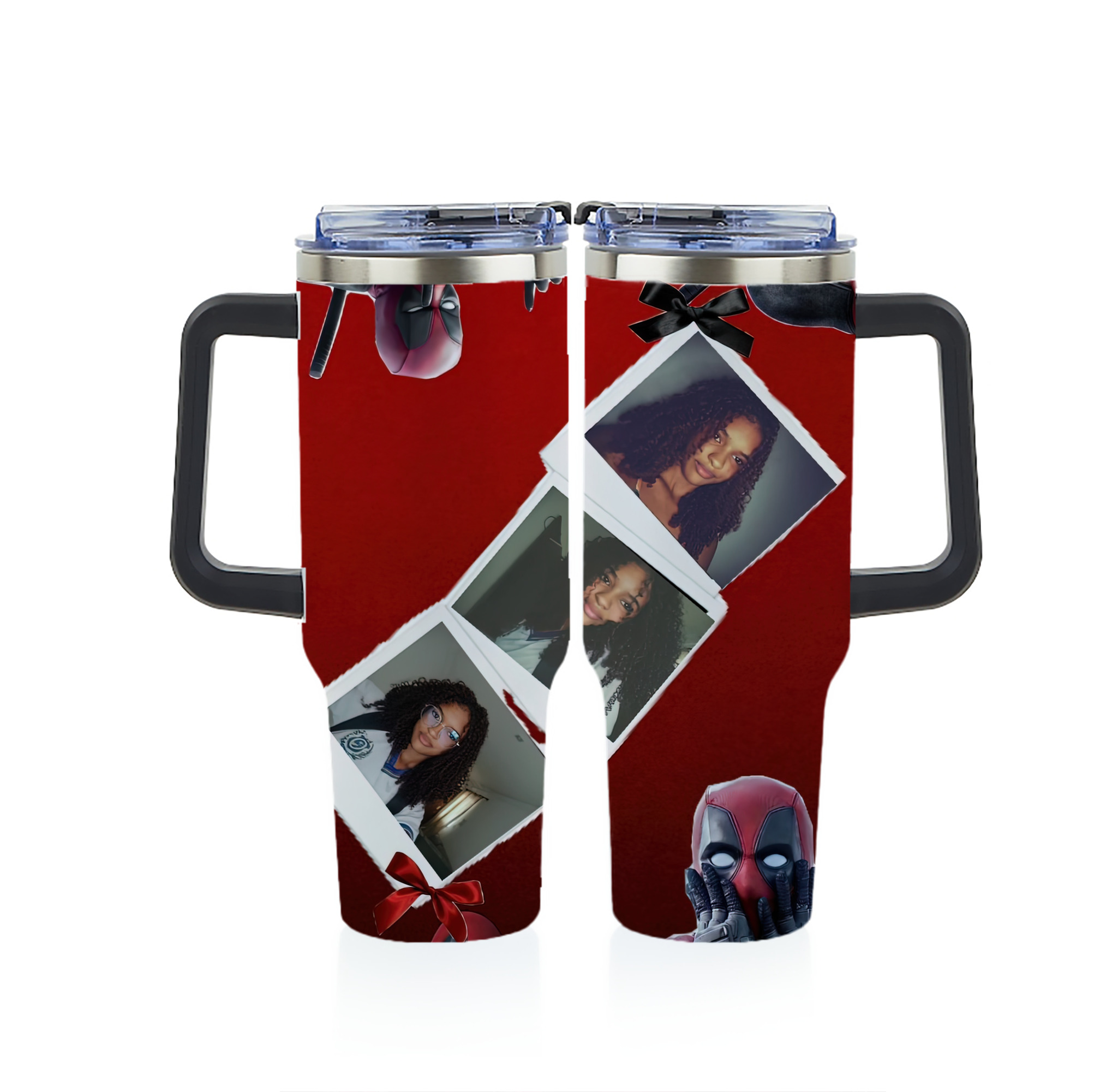 （画像用） Deadpool デッドプール 1200ｍLフルプリント車用タンブラー