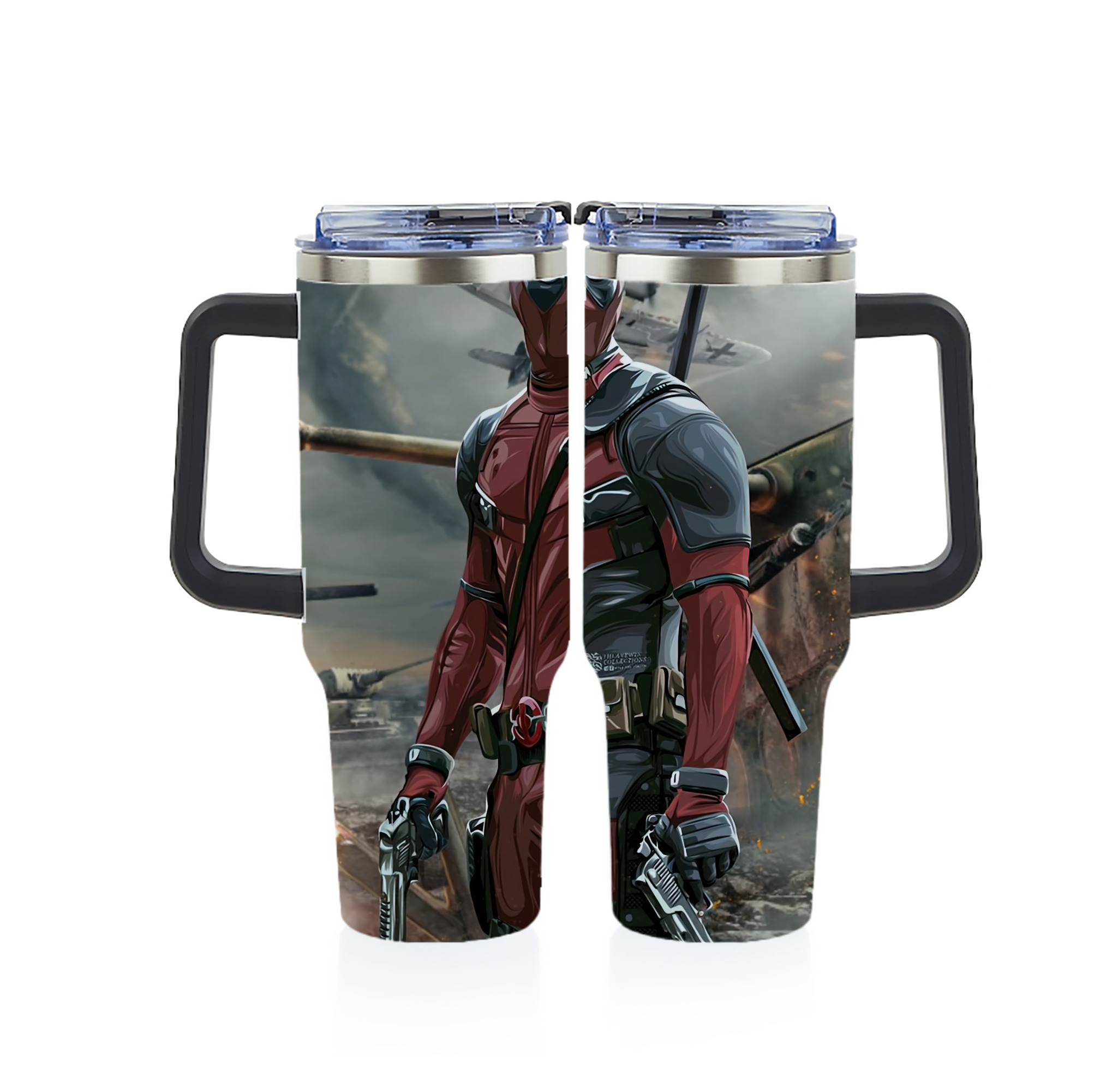 （画像用） Deadpool デッドプール 1200ｍLフルプリント車用タンブラー