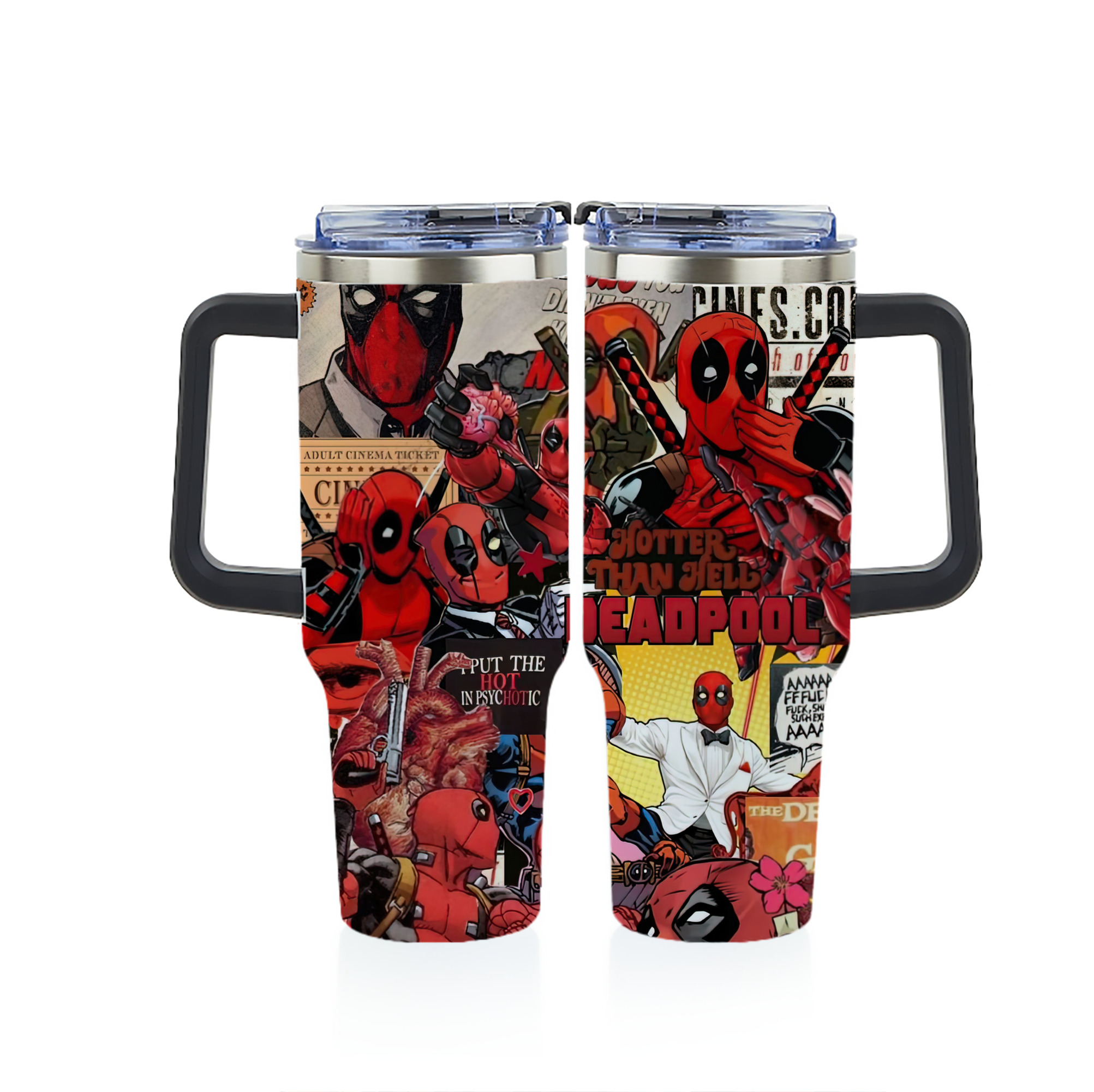 （画像用） Deadpool デッドプール 1200ｍLフルプリント車用タンブラー