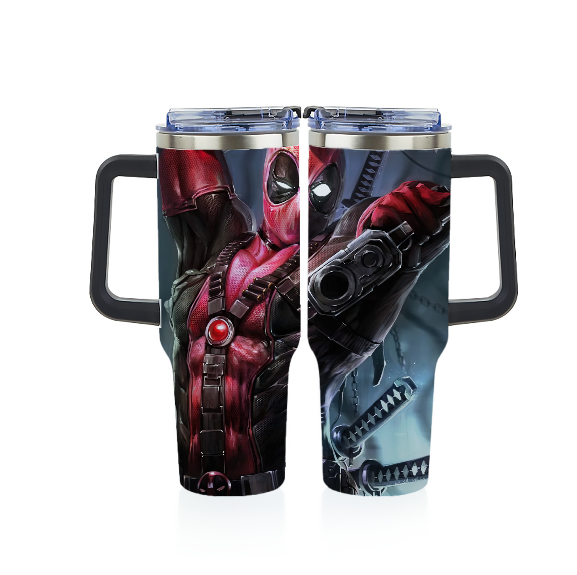 （画像用） Deadpool デッドプール 1200ｍLフルプリント車用タンブラー