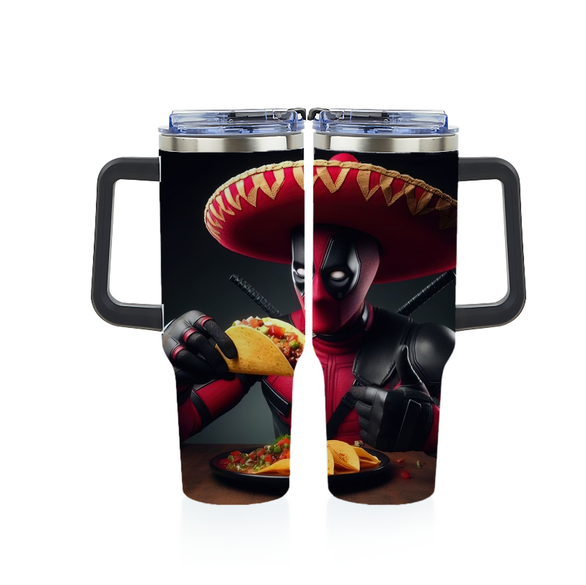 （画像用） Deadpool デッドプール 1200ｍLフルプリント車用タンブラー