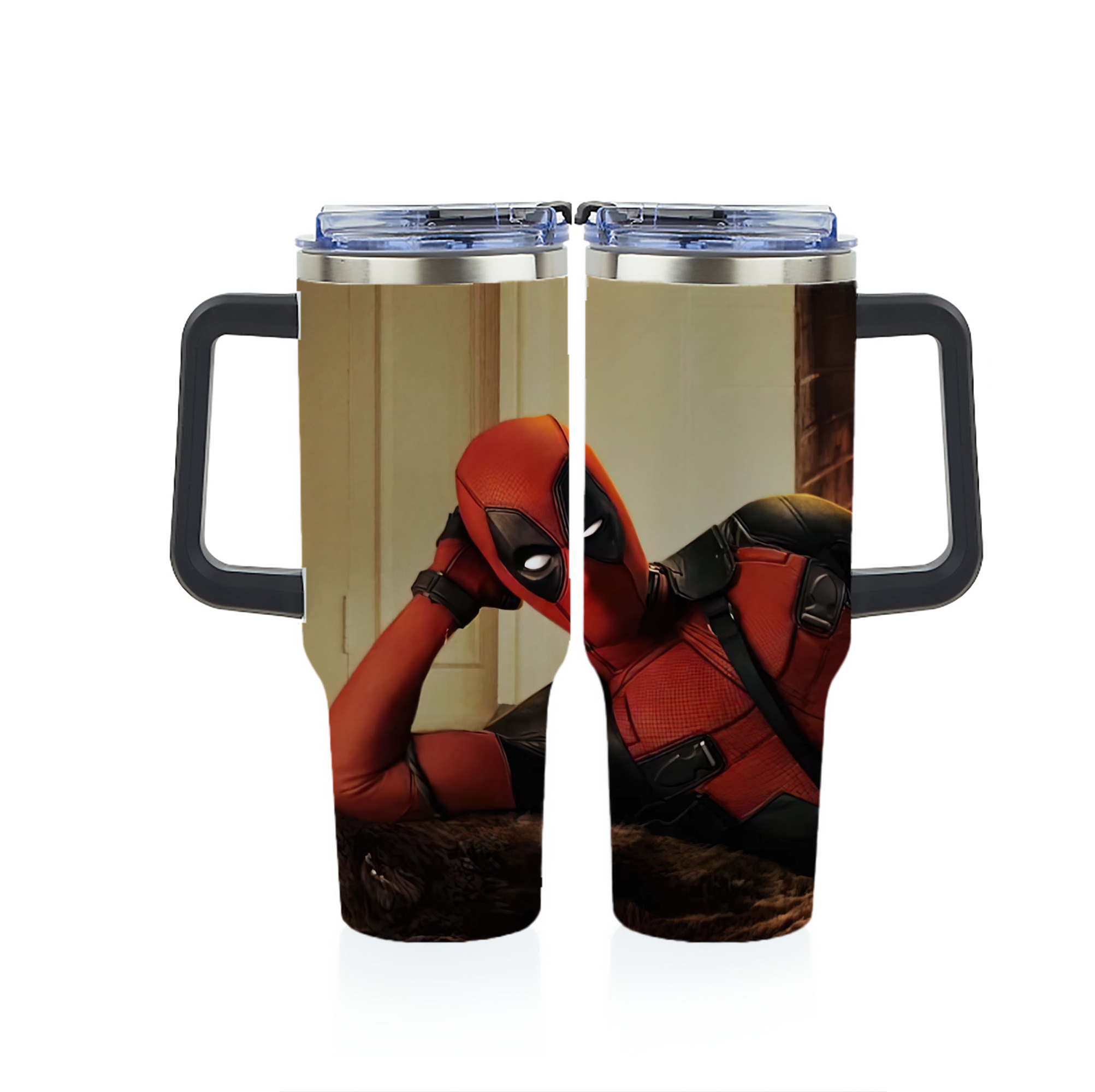 （画像用） Deadpool デッドプール 1200ｍLフルプリント車用タンブラー