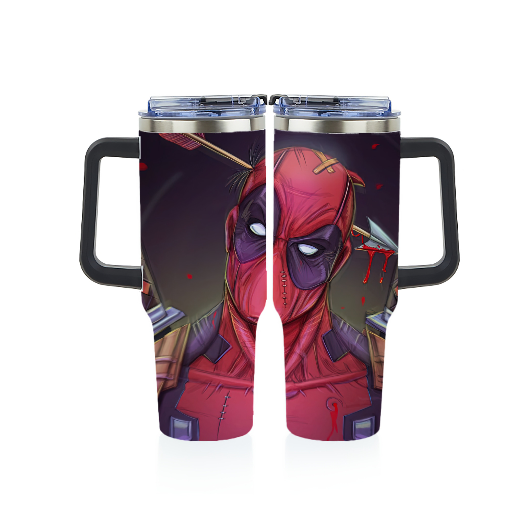 （画像用） Deadpool デッドプール 1200ｍLフルプリント車用タンブラー