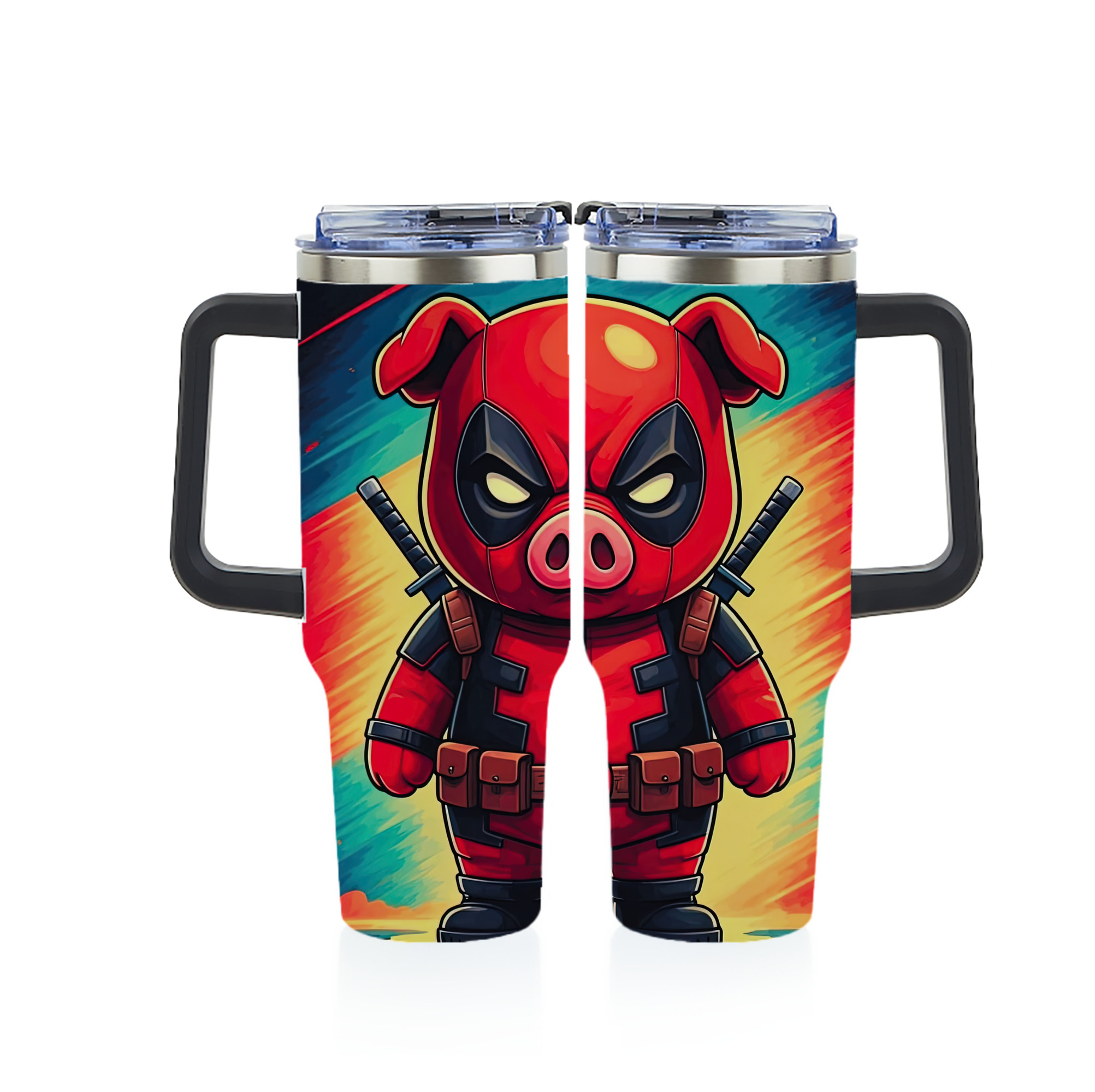 （画像用） Deadpool デッドプール 1200ｍLフルプリント車用タンブラー