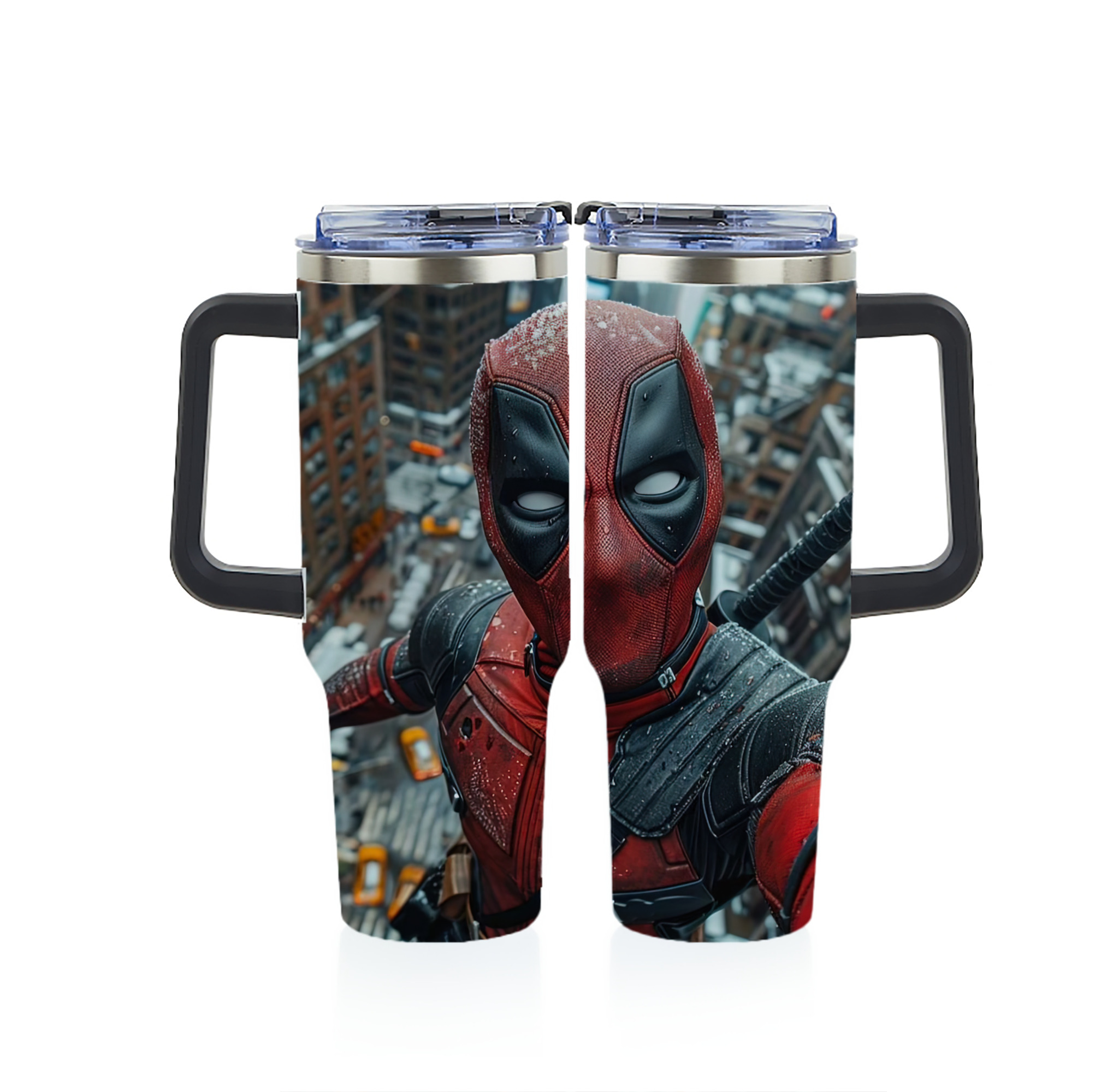 （画像用） Deadpool デッドプール 1200ｍLフルプリント車用タンブラー