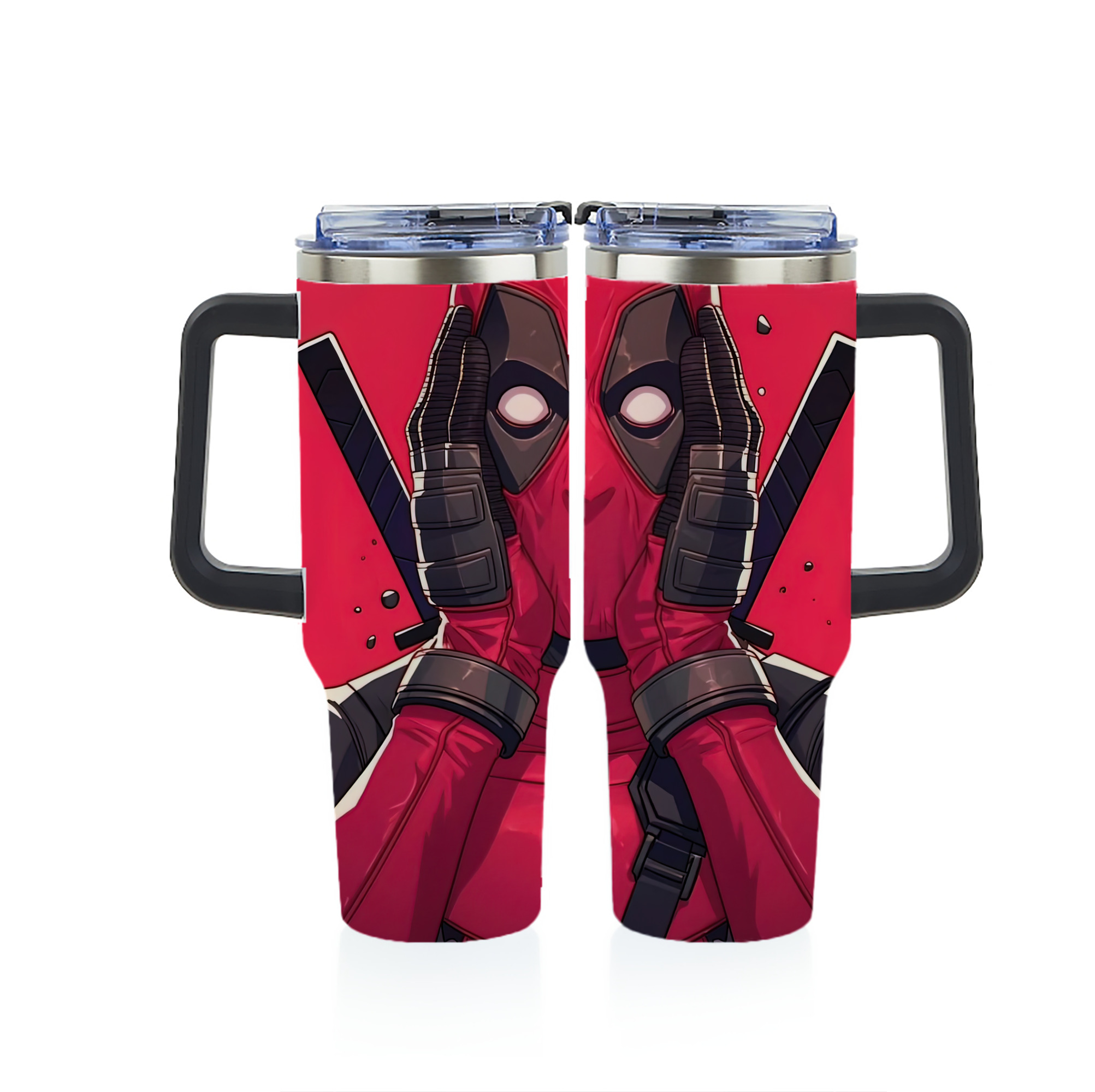 （画像用） Deadpool デッドプール 1200ｍLフルプリント車用タンブラー
