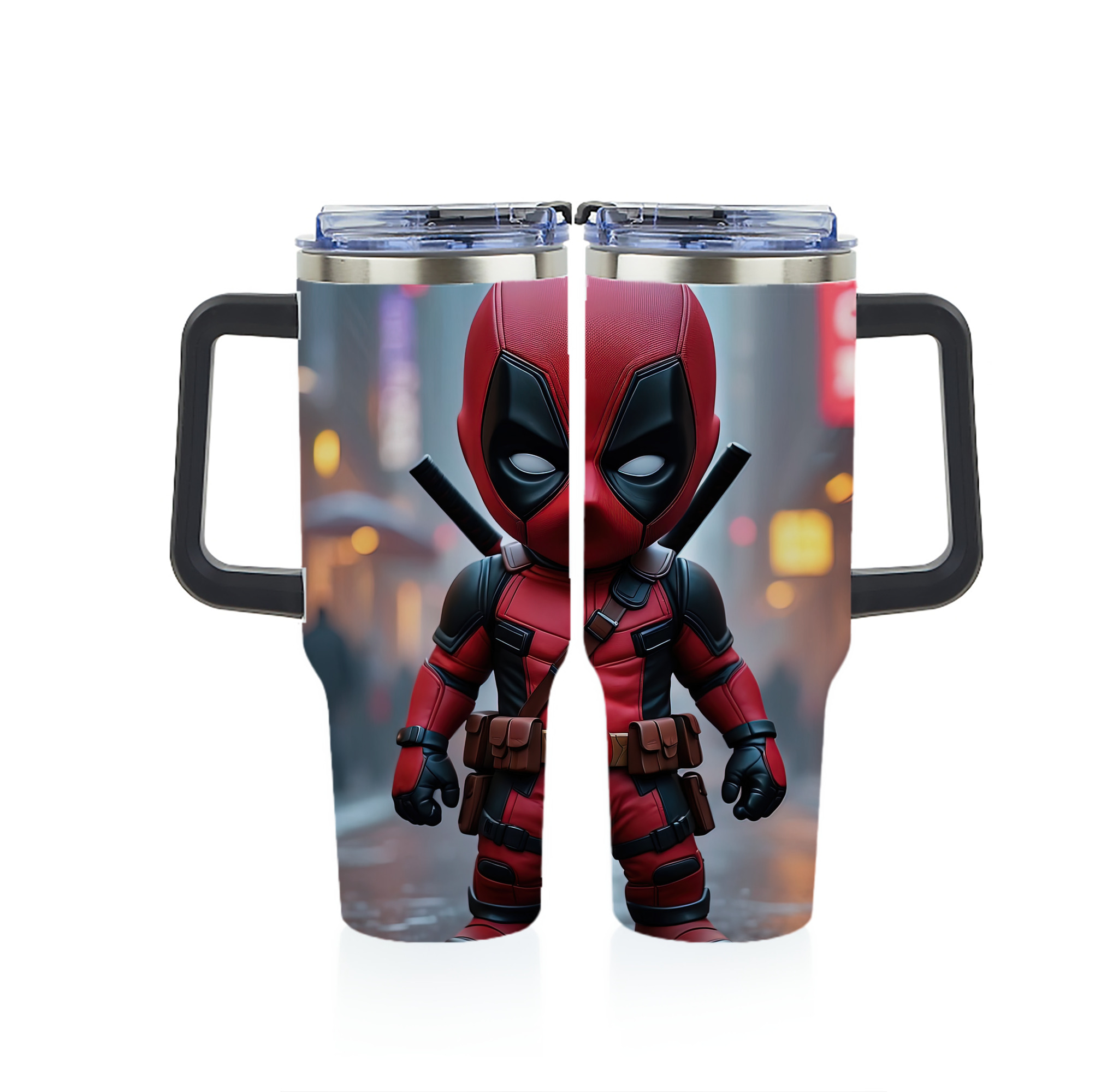 （画像用） Deadpool デッドプール 1200ｍLフルプリント車用タンブラー