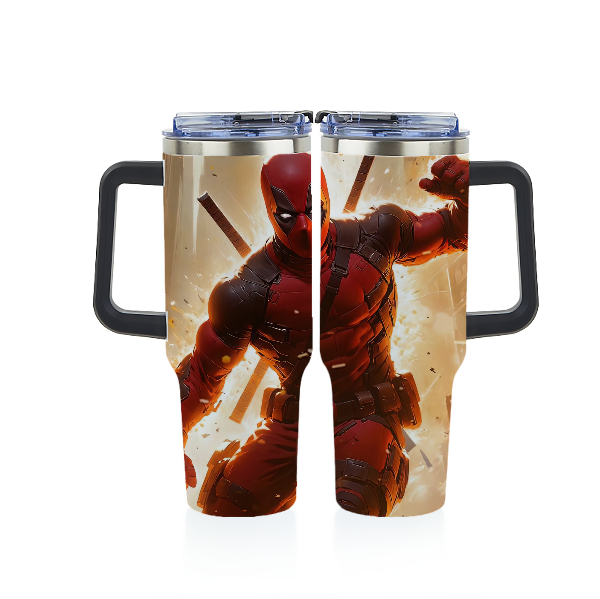 （画像用） Deadpool デッドプール 1200ｍLフルプリント車用タンブラー