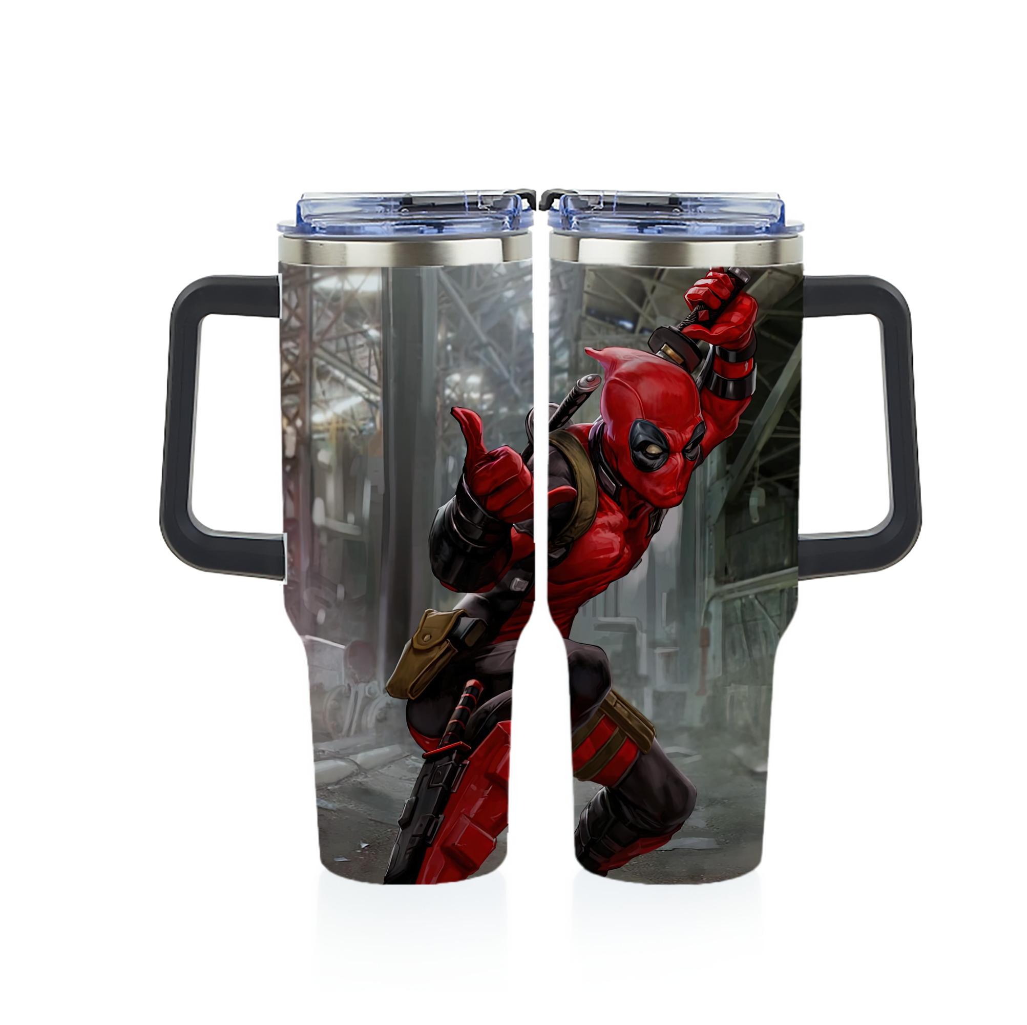 （画像用） Deadpool デッドプール 1200ｍLフルプリント車用タンブラー