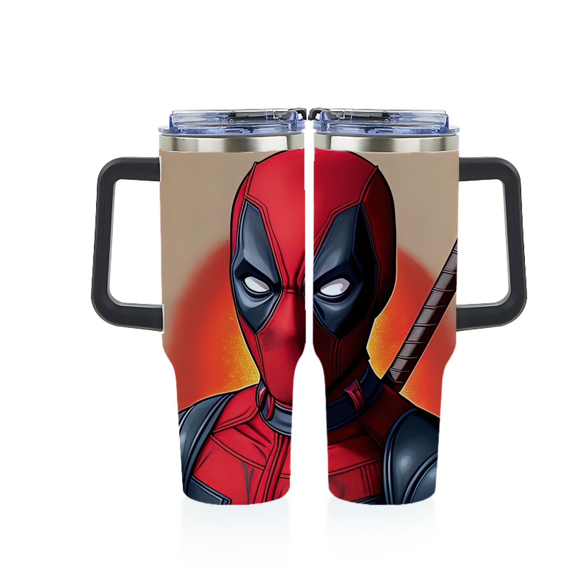 （画像用） Deadpool デッドプール 1200ｍLフルプリント車用タンブラー