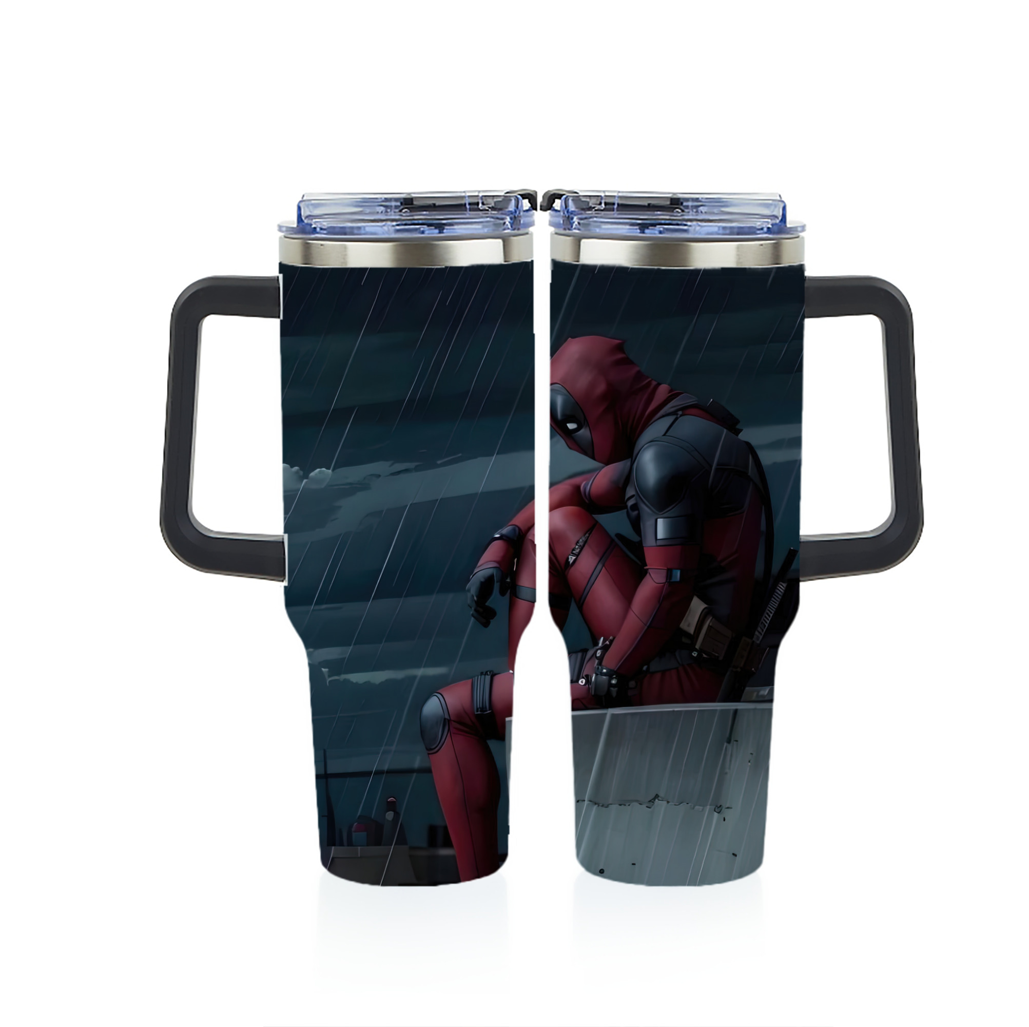 （画像用） Deadpool デッドプール 1200ｍLフルプリント車用タンブラー