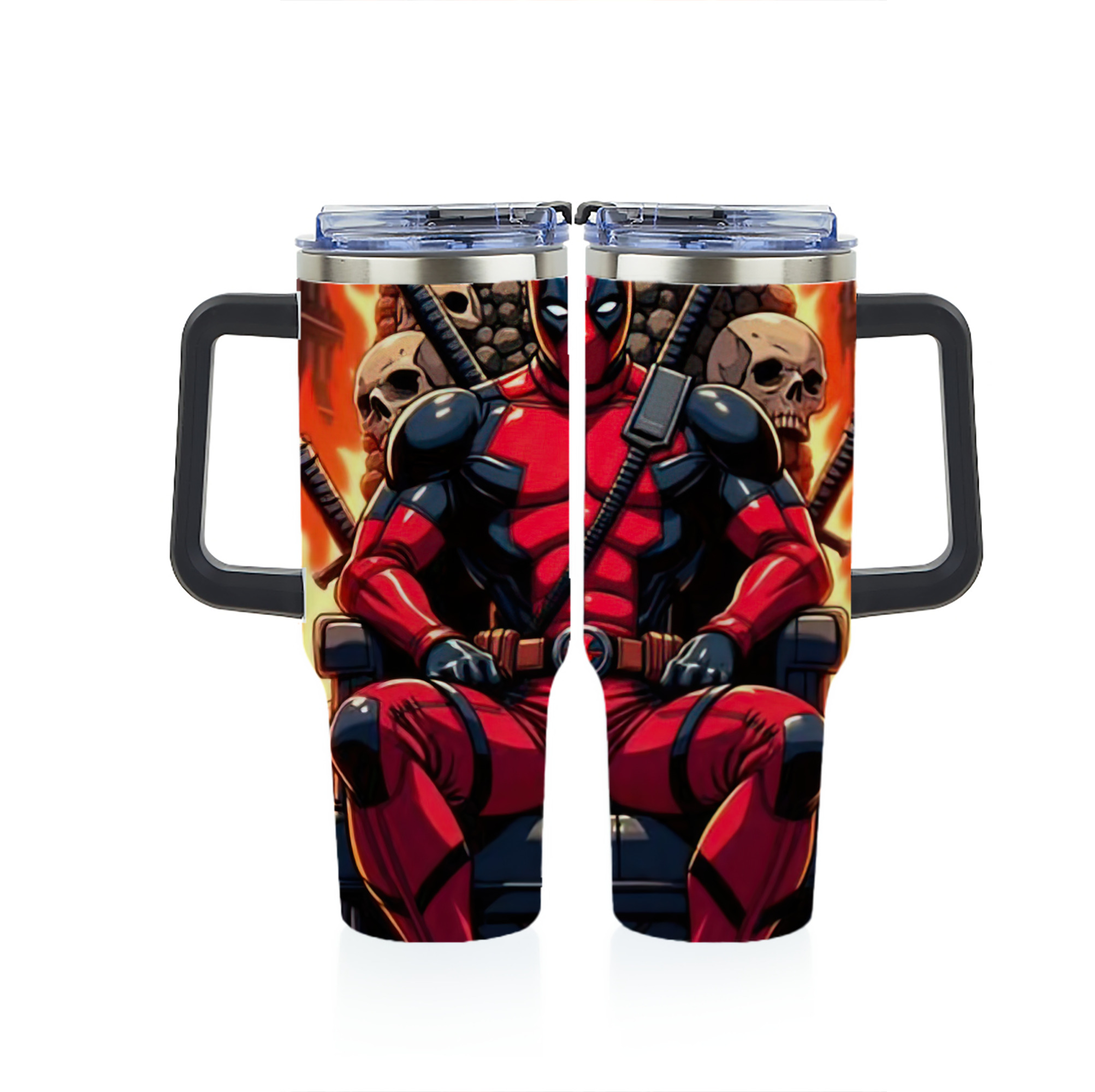 （画像用） Deadpool デッドプール 1200ｍLフルプリント車用タンブラー