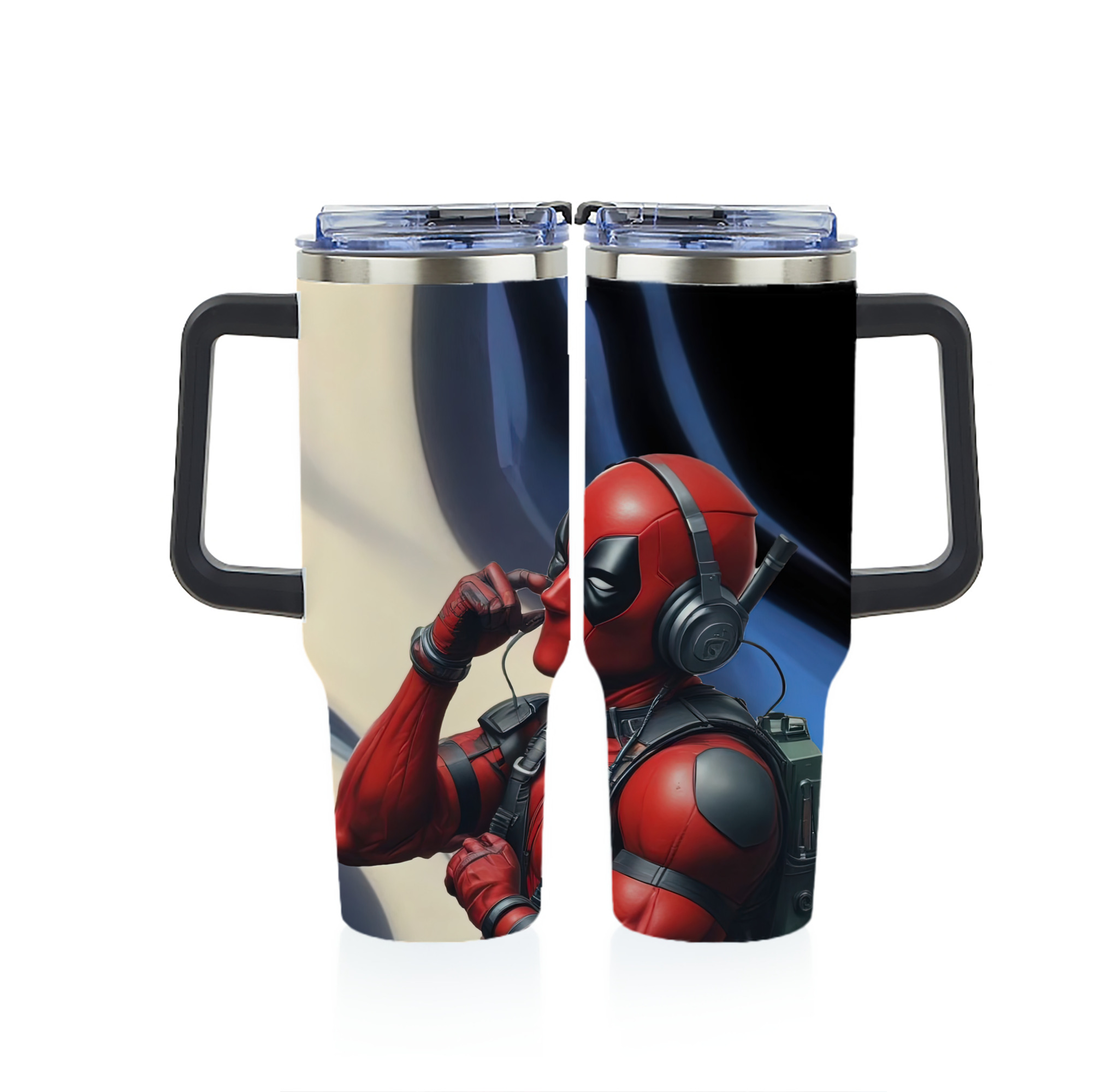 （画像用） Deadpool デッドプール 1200ｍLフルプリント車用タンブラー