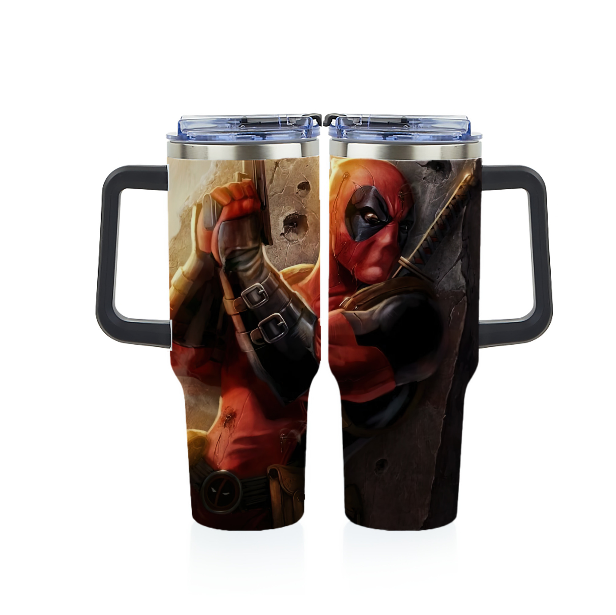 （画像用） Deadpool デッドプール 1200ｍLフルプリント車用タンブラー