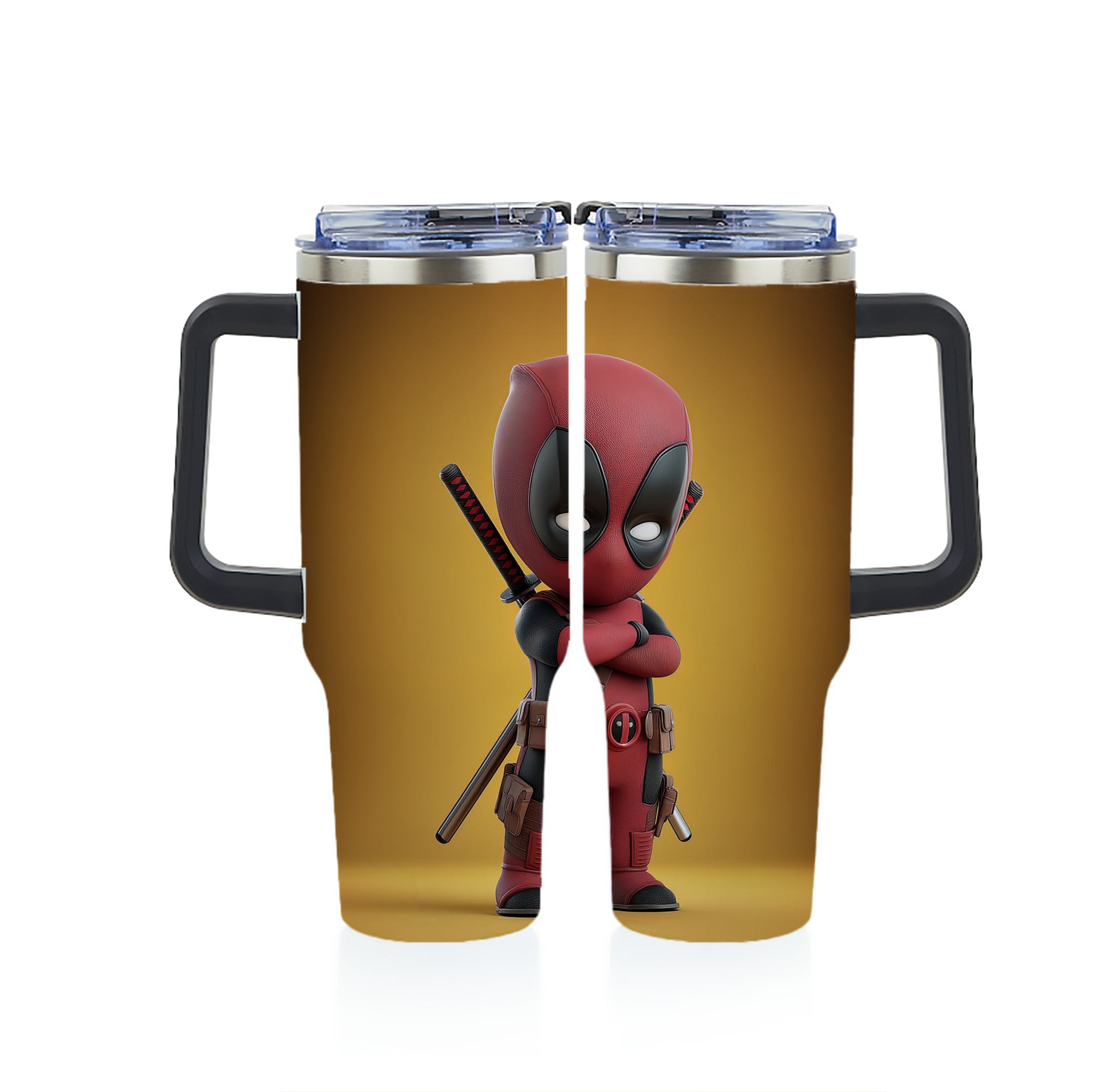 （画像用） Deadpool デッドプール 1200ｍLフルプリント車用タンブラー