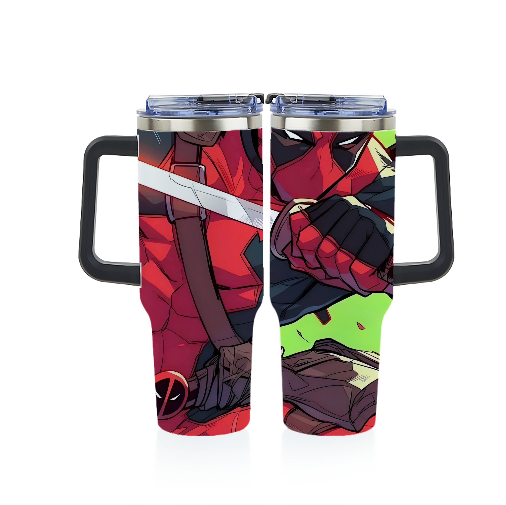 （画像用） Deadpool デッドプール 1200ｍLフルプリント車用タンブラー