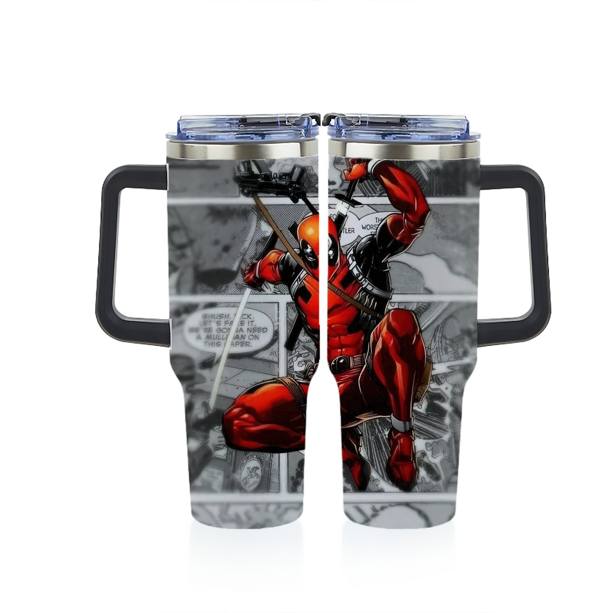 （画像用） Deadpool デッドプール 1200ｍLフルプリント車用タンブラー