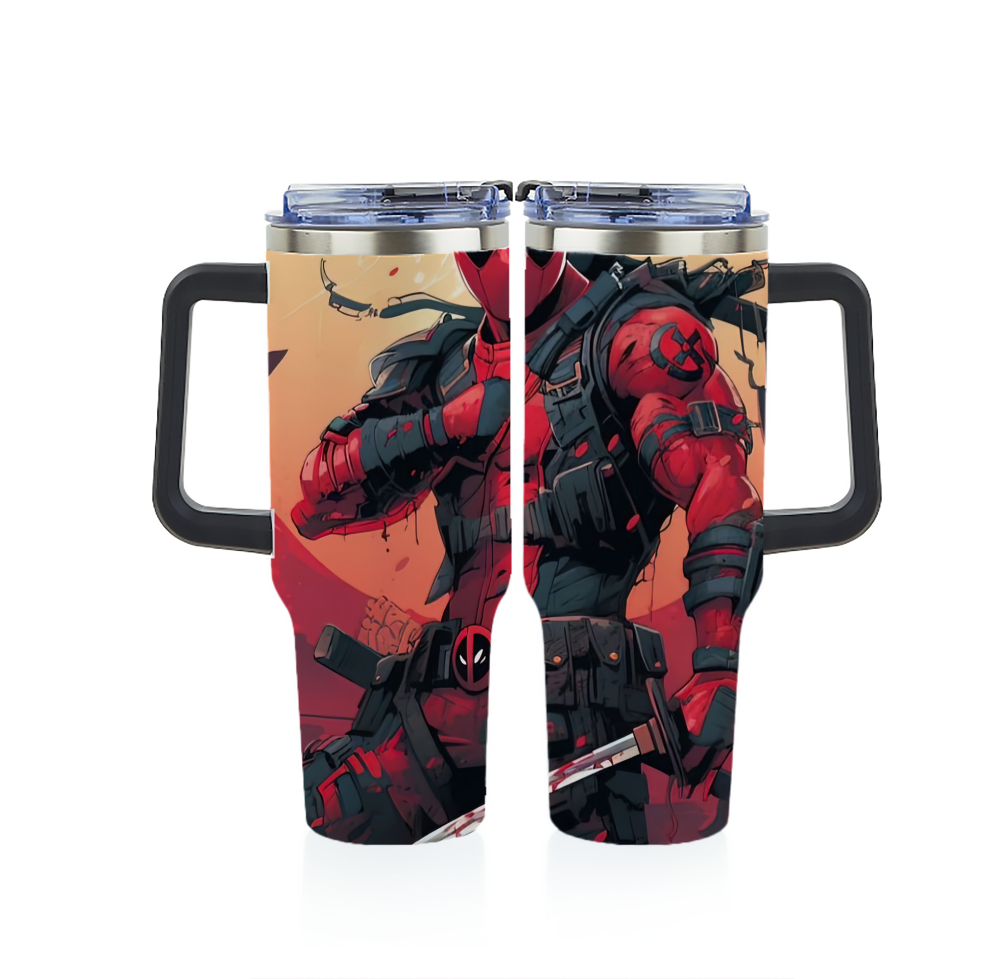 （画像用） Deadpool デッドプール 1200ｍLフルプリント車用タンブラー