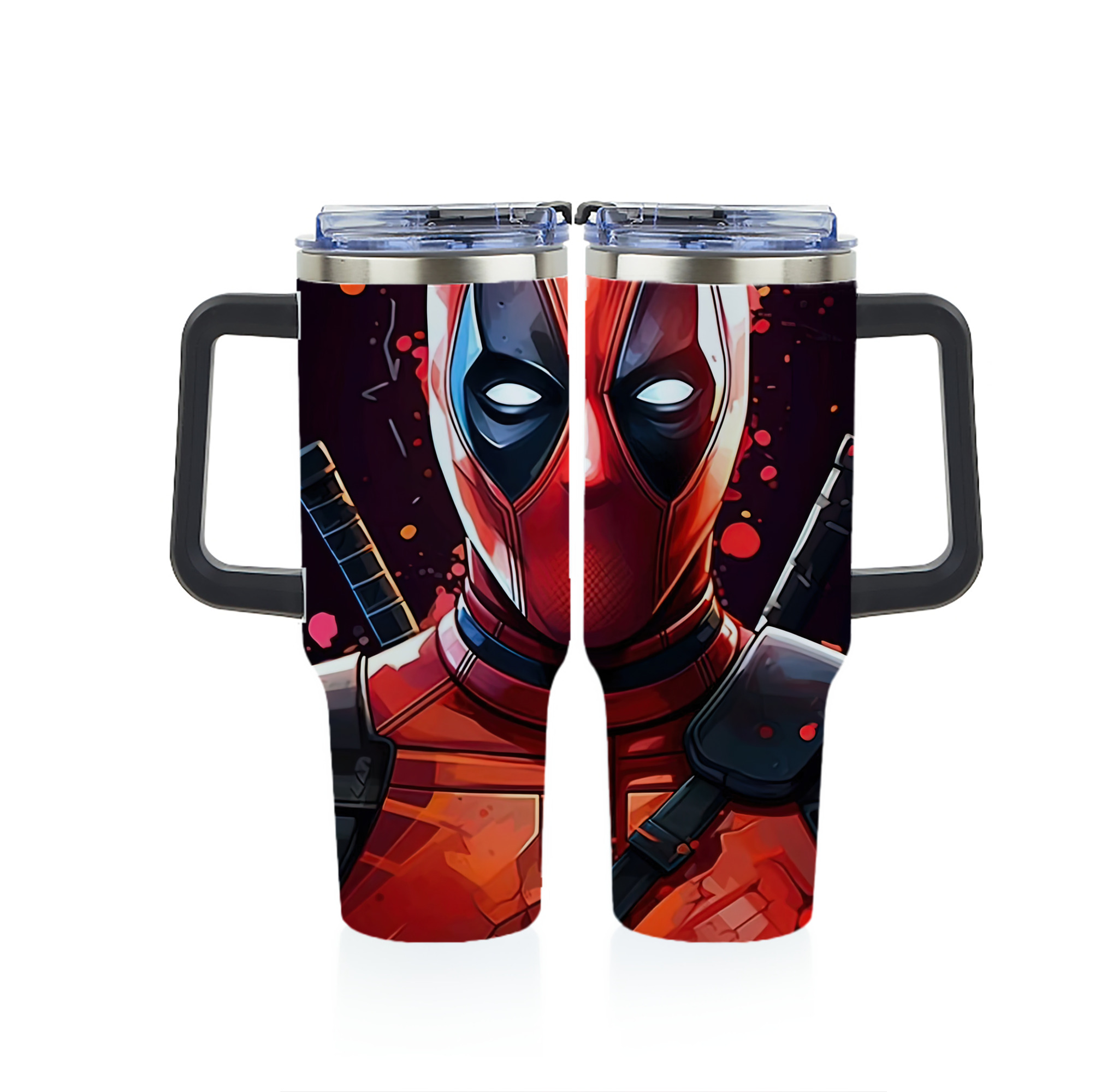 （画像用） Deadpool デッドプール 1200ｍLフルプリント車用タンブラー