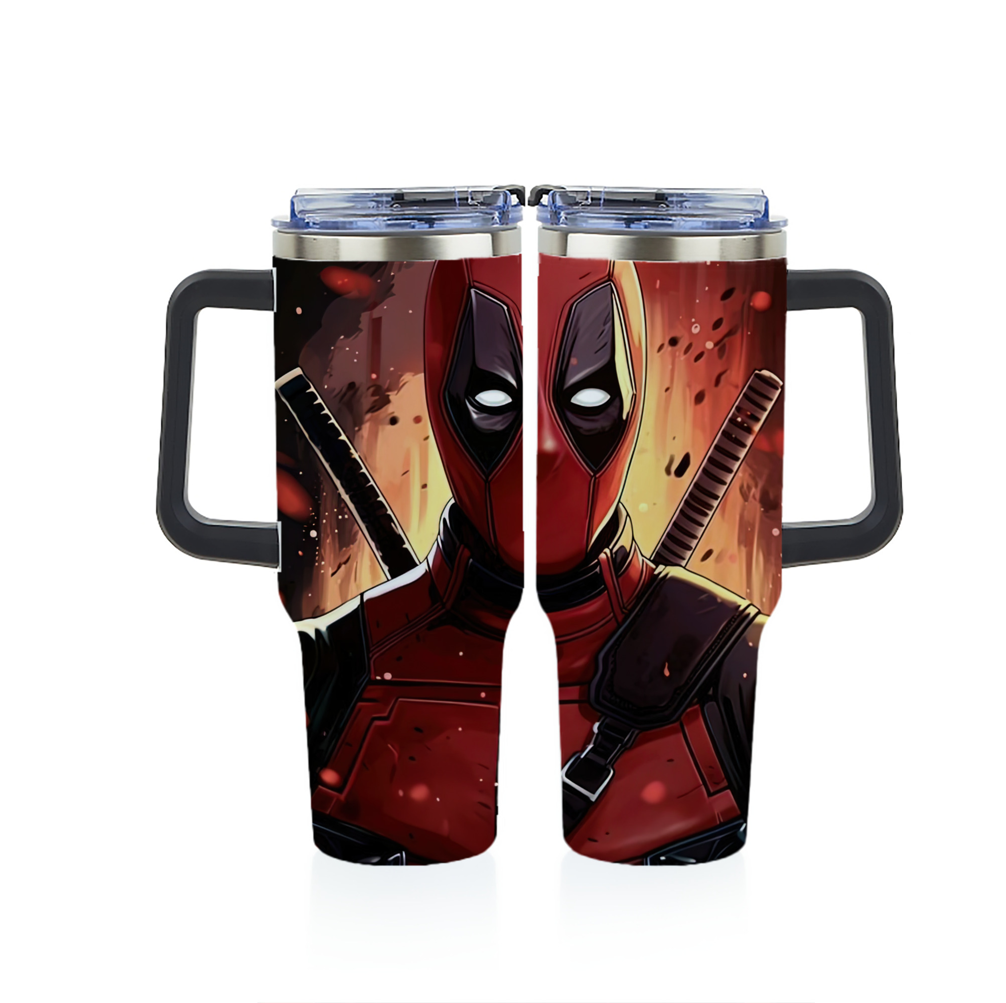 （画像用） Deadpool デッドプール 1200ｍLフルプリント車用タンブラー