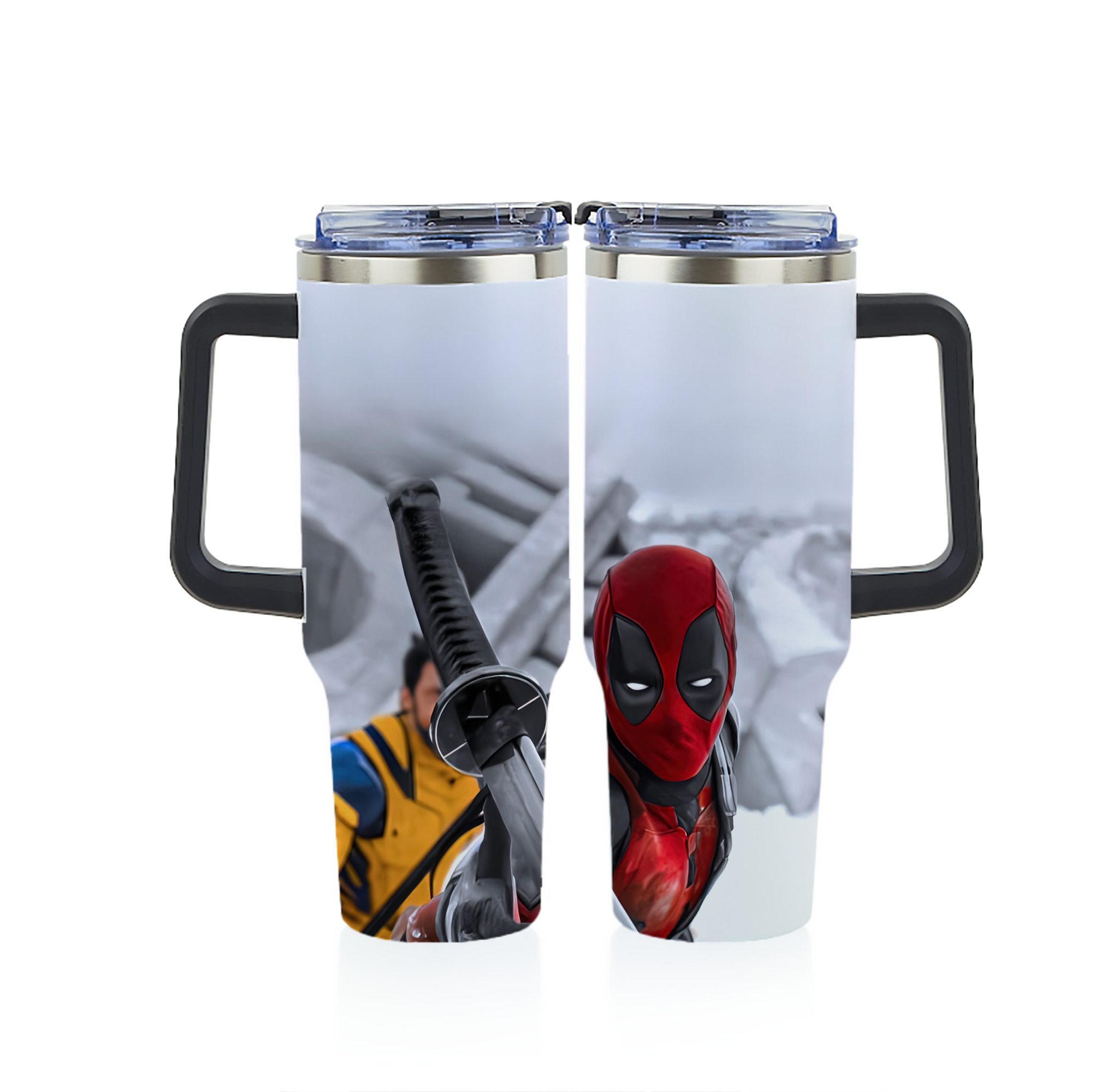 （画像用） Deadpool デッドプール 1200ｍLフルプリント車用タンブラー