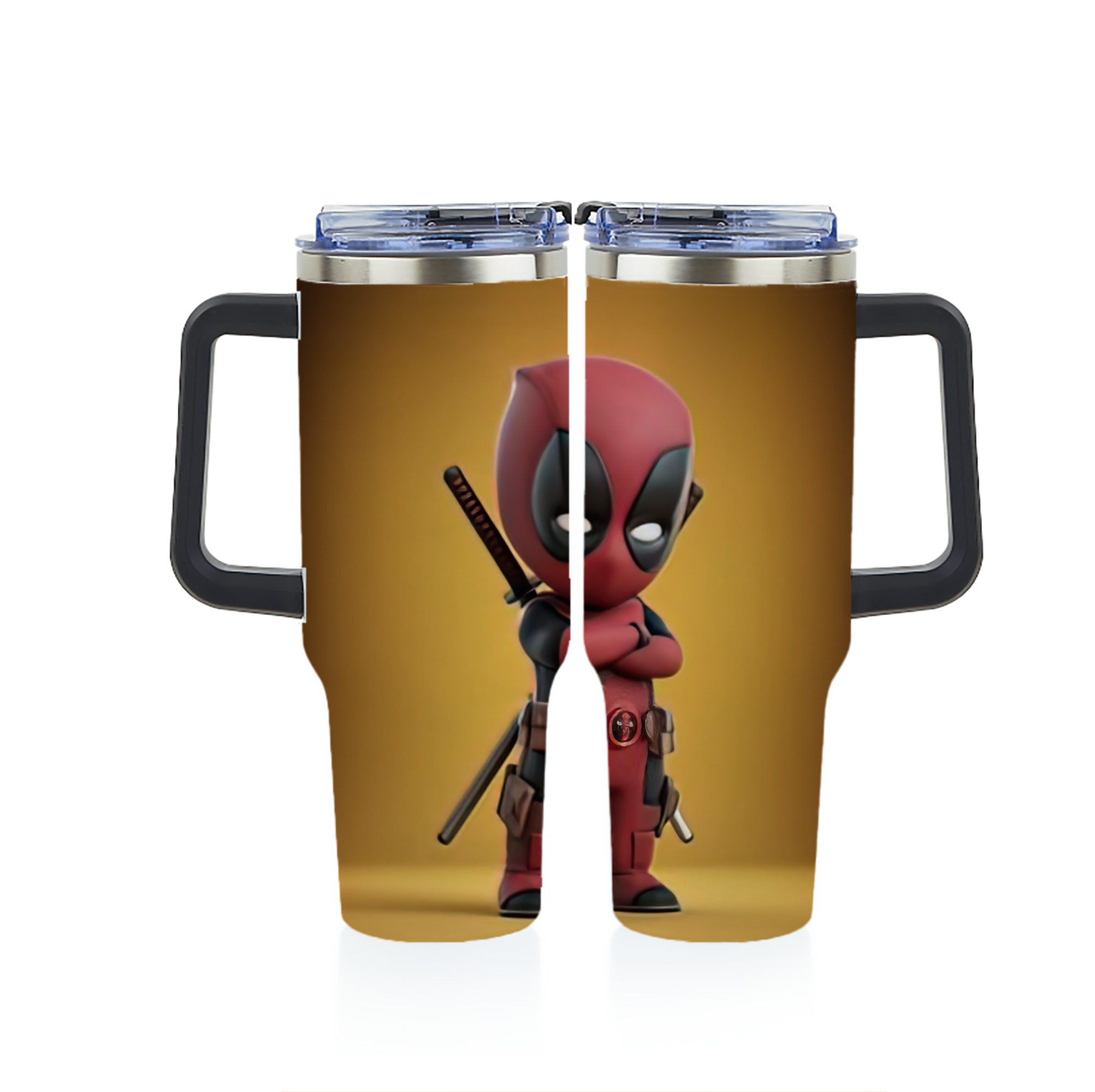 （画像用） Deadpool デッドプール 1200ｍLフルプリント車用タンブラー