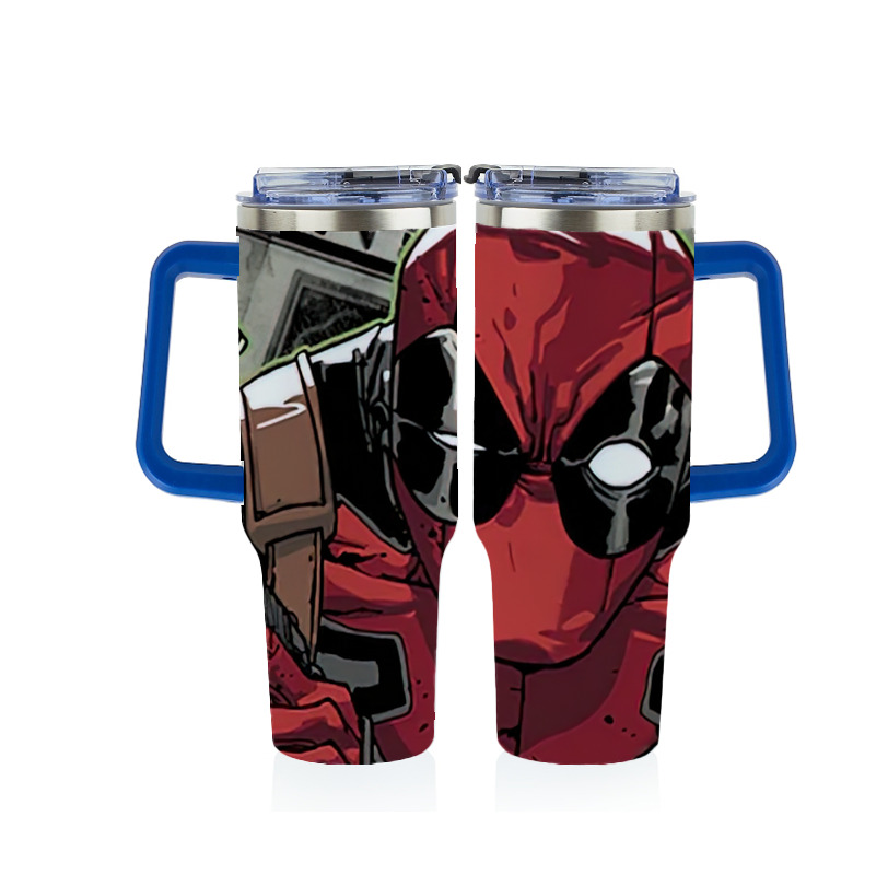 （画像用） Deadpool デッドプール 1200ｍLフルプリント車用タンブラー