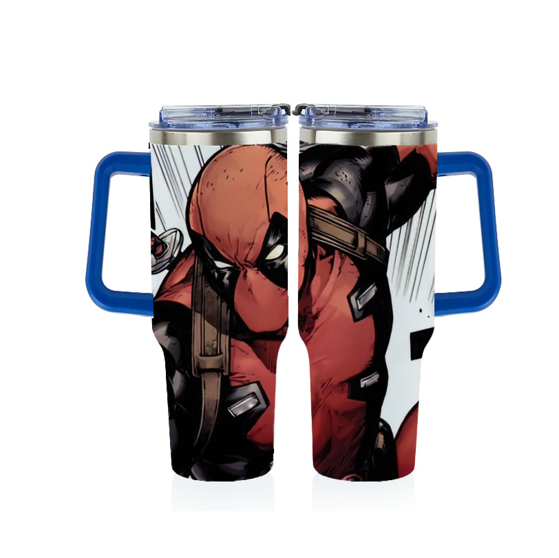 （画像用） Deadpool デッドプール 1200ｍLフルプリント車用タンブラー