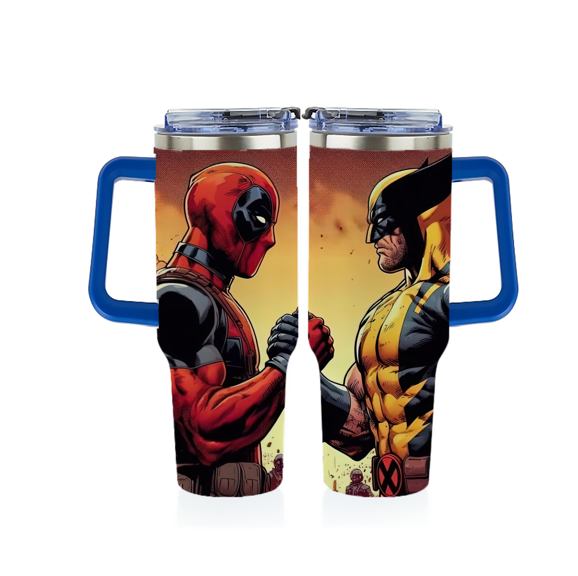 （画像用） Deadpool デッドプール 1200ｍLフルプリント車用タンブラー