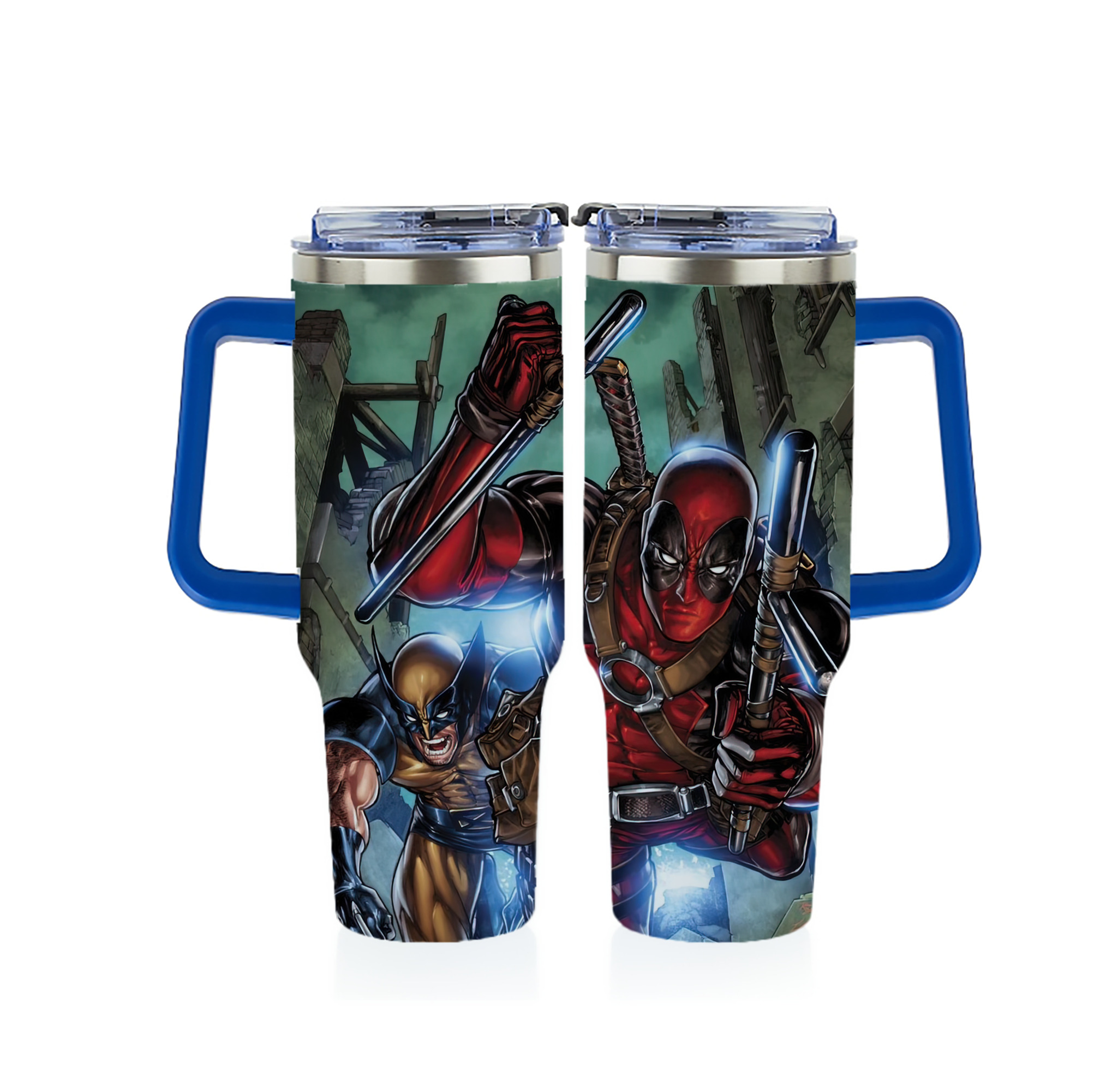 （画像用） Deadpool デッドプール 1200ｍLフルプリント車用タンブラー
