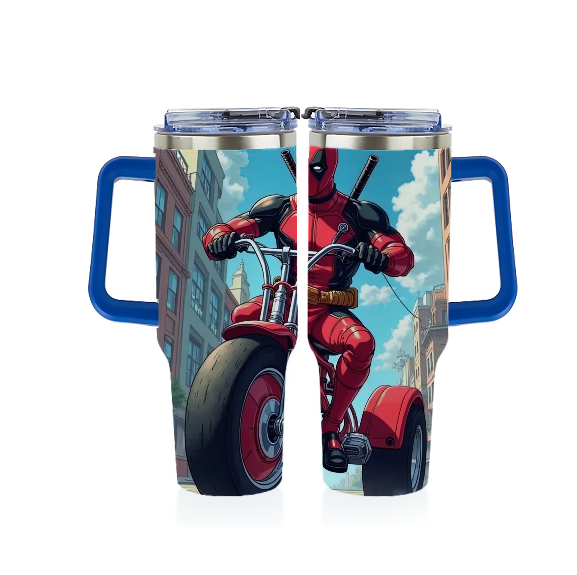（画像用） Deadpool デッドプール 1200ｍLフルプリント車用タンブラー