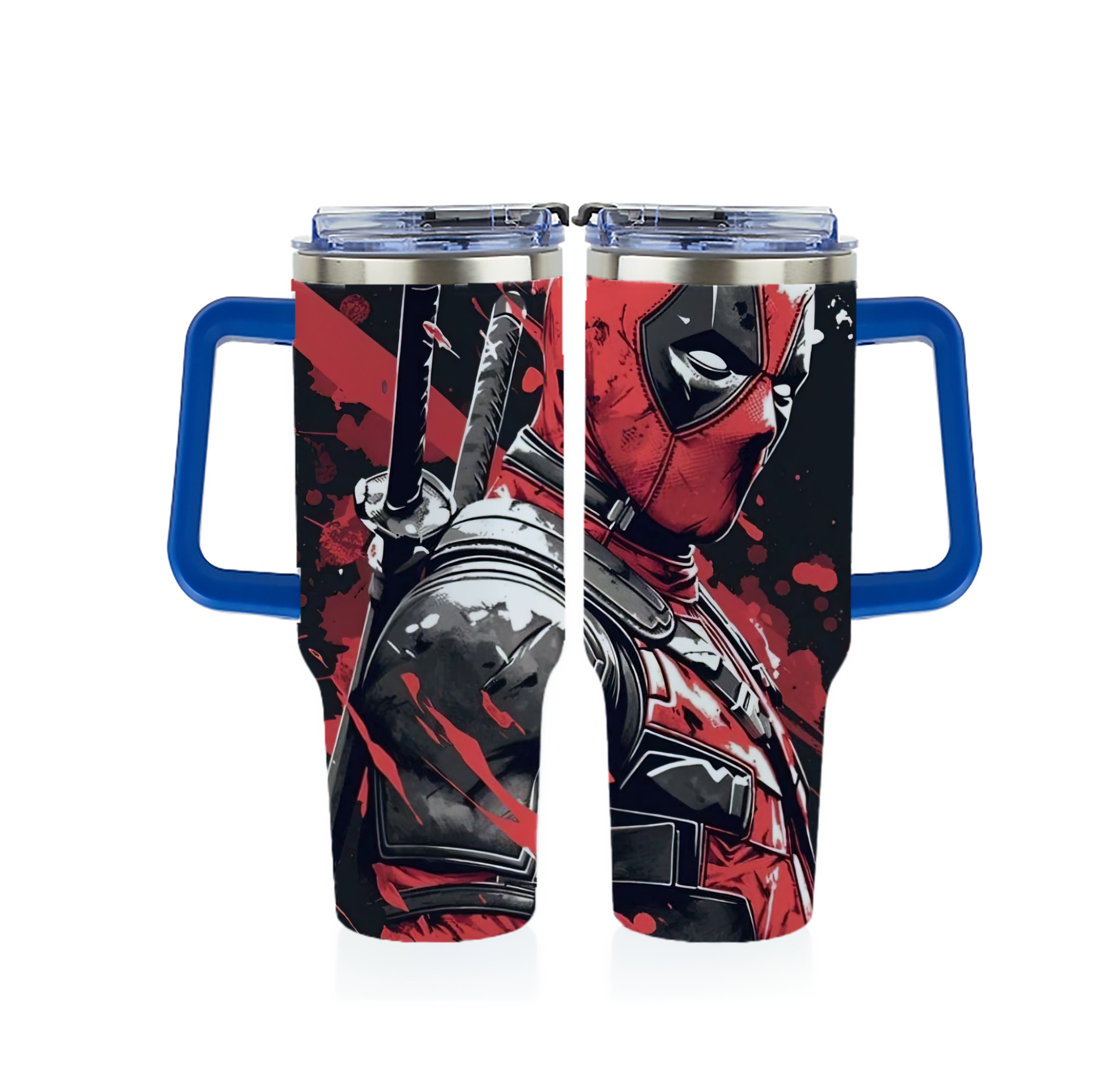 （画像用） Deadpool デッドプール 1200ｍLフルプリント車用タンブラー