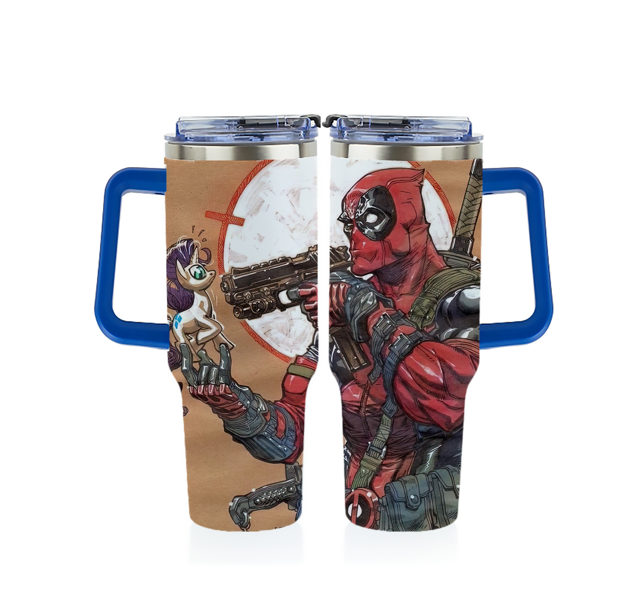 （画像用） Deadpool デッドプール 1200ｍLフルプリント車用タンブラー