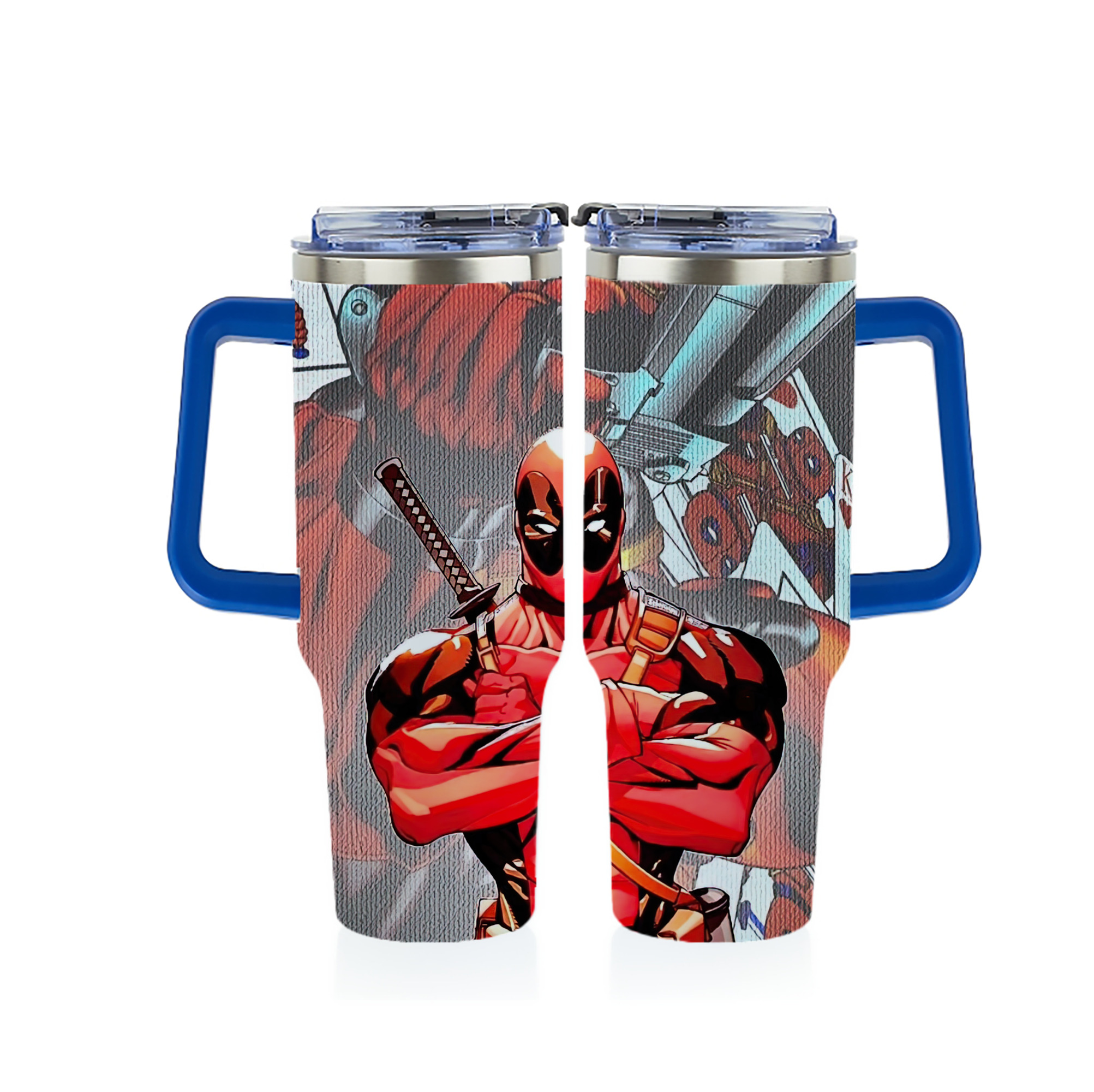 （画像用） Deadpool デッドプール 1200ｍLフルプリント車用タンブラー